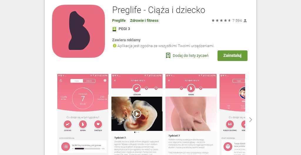Aplikacje ciążowe - Preglife - Blog - Sklep-Smile.pl