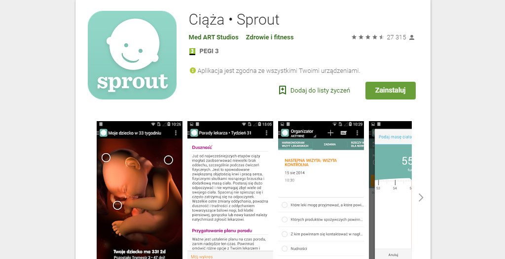 Aplikacje ciążowe - Ciąża Sprout - BLog - Sklep-Smile.pl