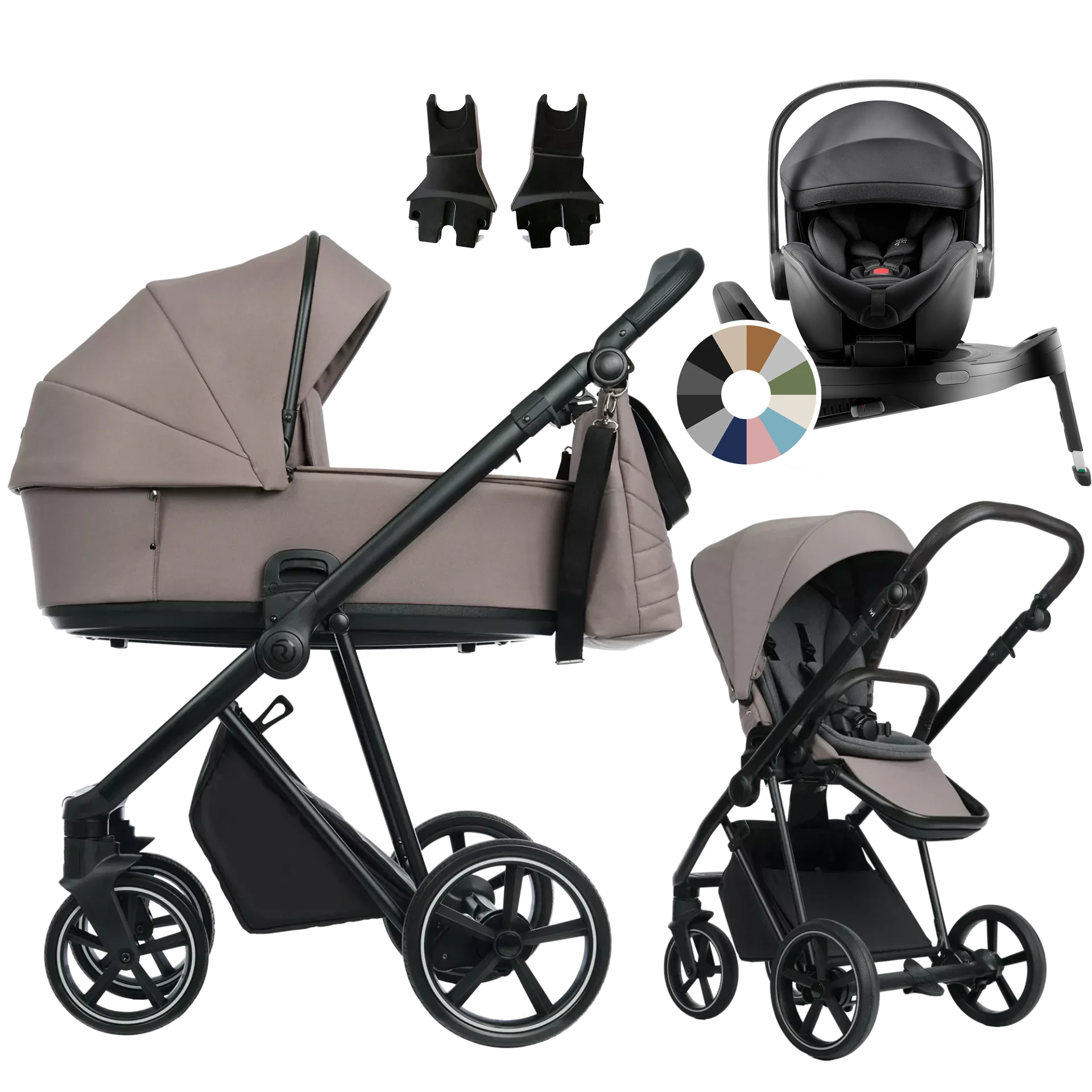Roan Ivi 2.0 + Britax Römer Baby-Safe Pro + baza Vario 5Z +GRATIS - 4w1 | Cocoa