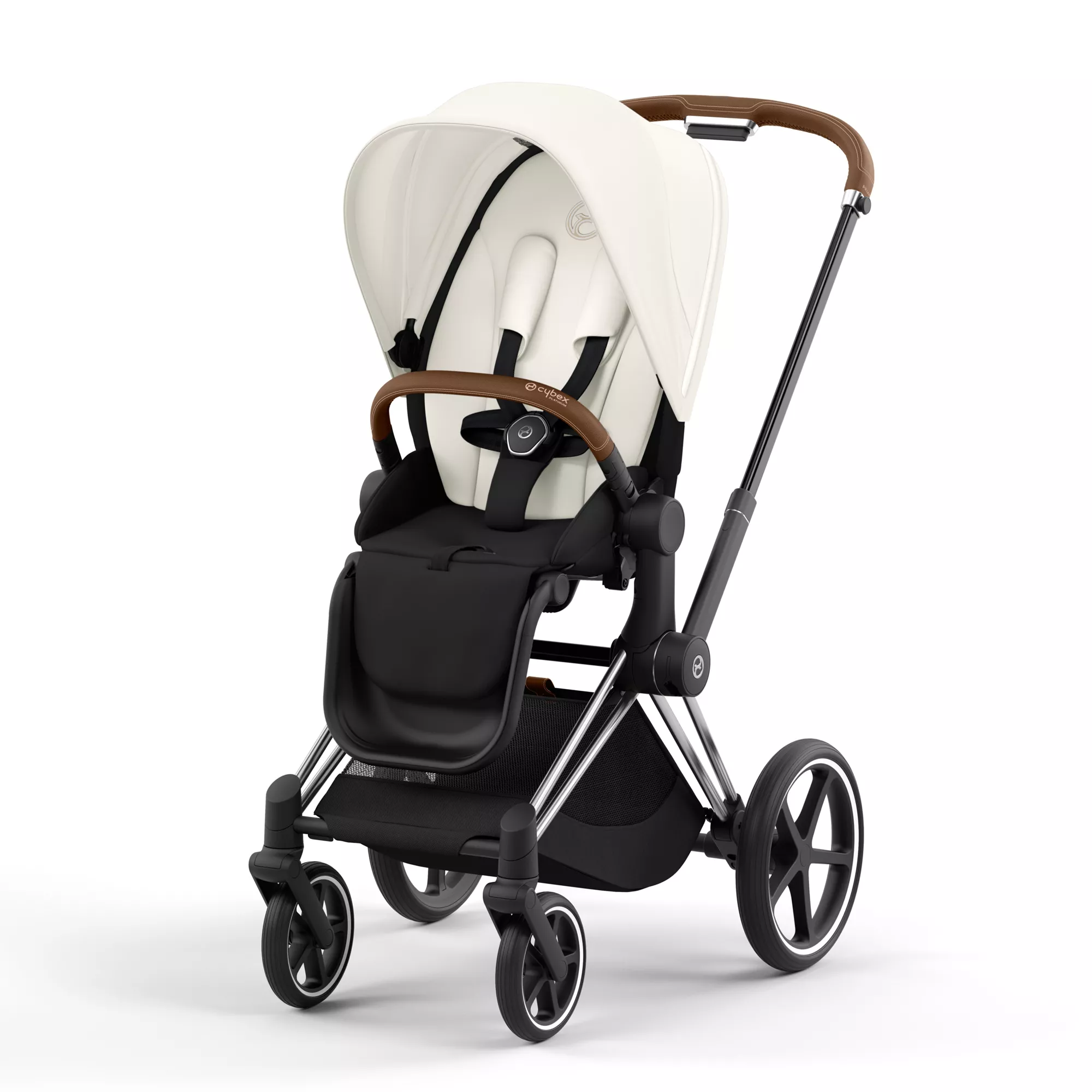Cybex Priam 4.0 - 2w1 | Off White (Chrome Brown Frame) Cybex Priam 4.0 - 2w1 | Off White (Chrome Brown Frame)