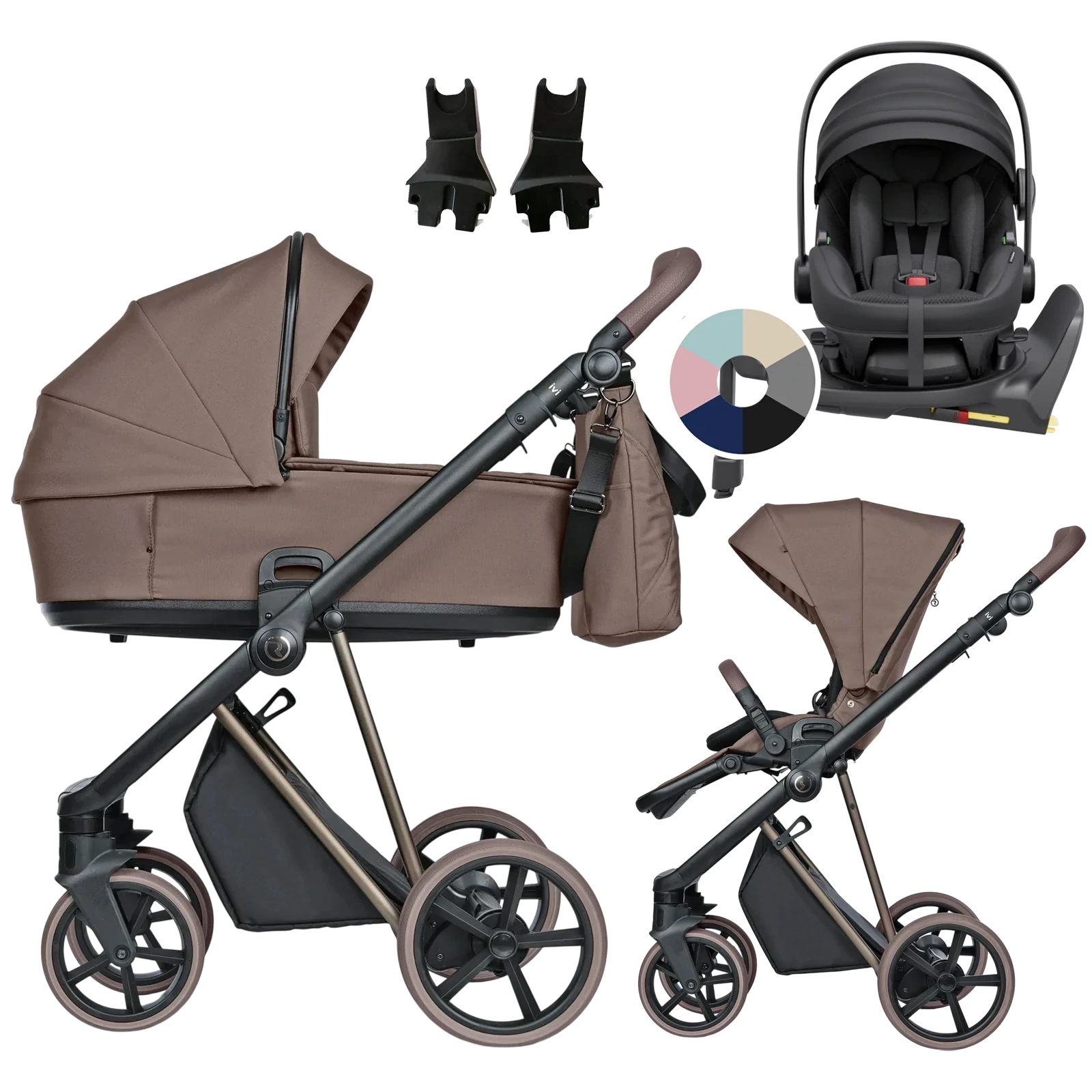 Roan Ivi 2.0 Vintage + Avionaut Pixel 3 + baza IQ Orbit + GRATIS - 4w1 | Mocha Mousse