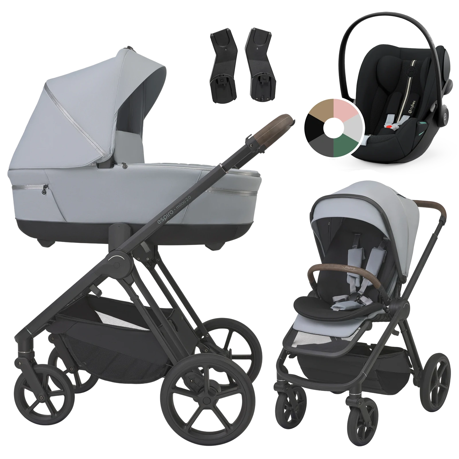 Espiro Miloo 2.0 + Cybex Cloud G i-Size +GRATIS - 3w1 | 303 Unique Dove