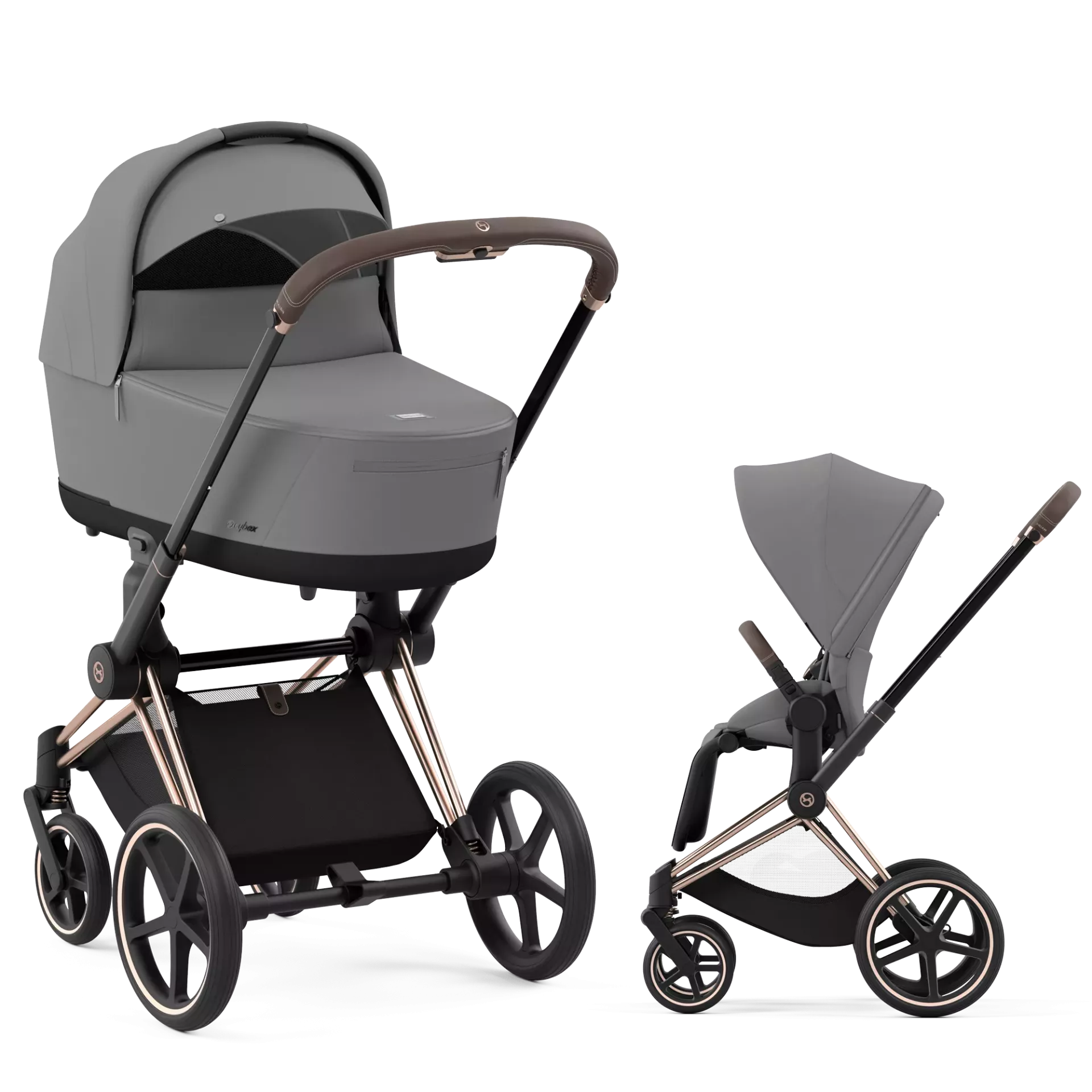 Cybex Priam 4.0 - 2w1 | Mirage Grey (Rosegold Frame)