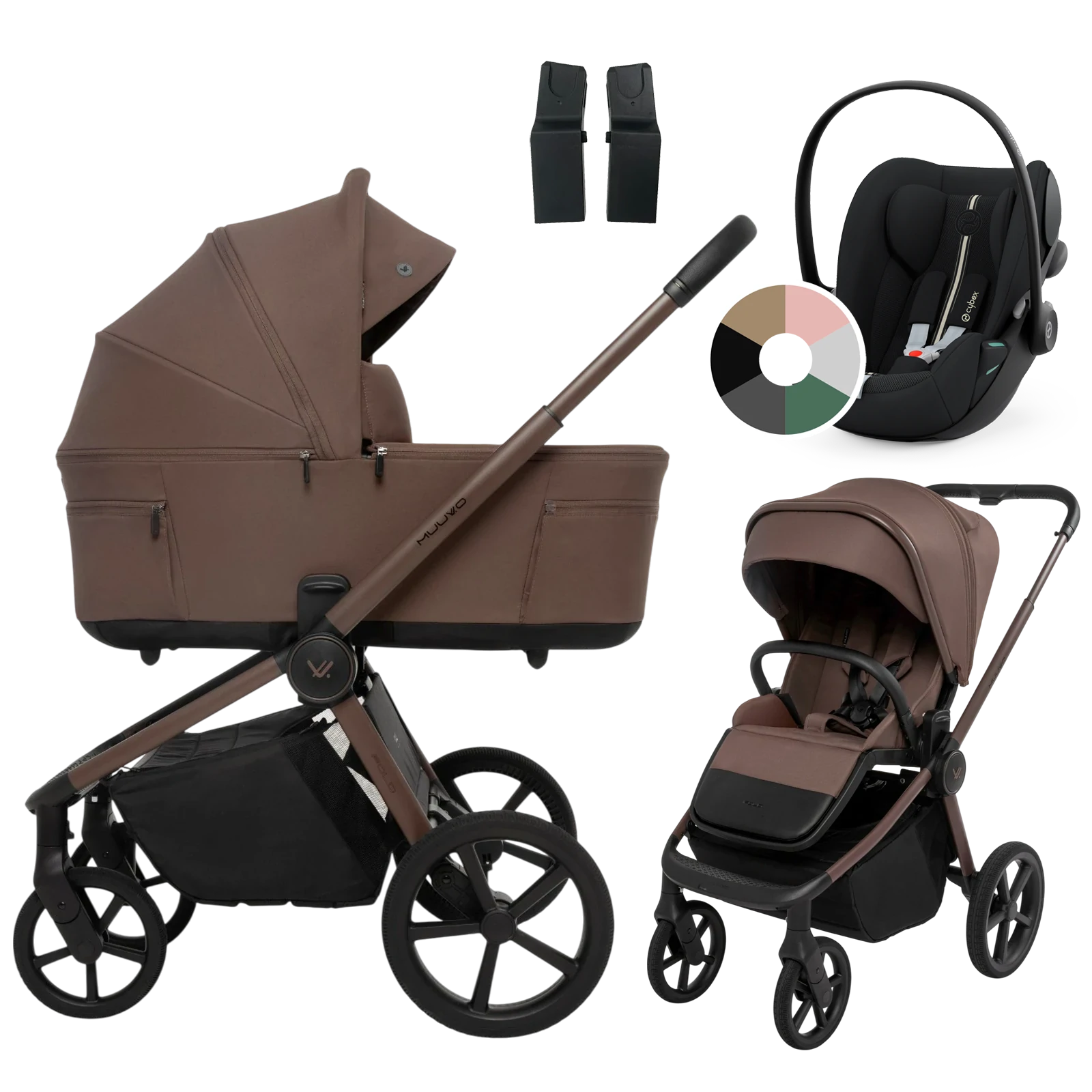 Muuvo Fold + Cybex Cloud G3 + baza G3 + GRATIS - 4w1 | Dark Chocolate