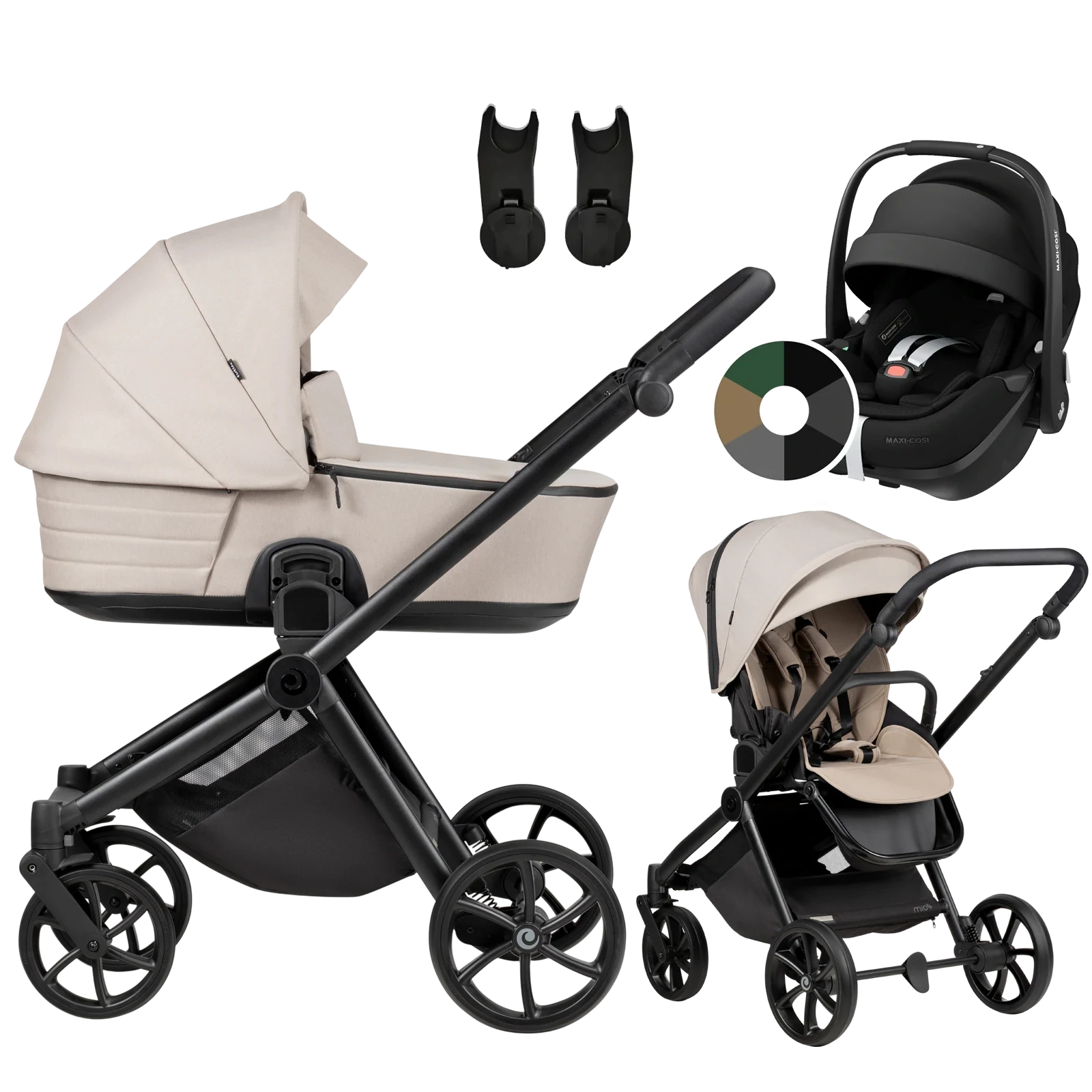 Tutis Mio 3 Plus + Maxi-Cosi Pebble 360 Pro2 + GRATIS - 3w1 | 611 Moon Rock