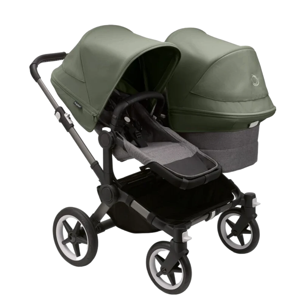 Bugaboo Donkey 5 Duo | Graphite-Grey Melange-Forest Green