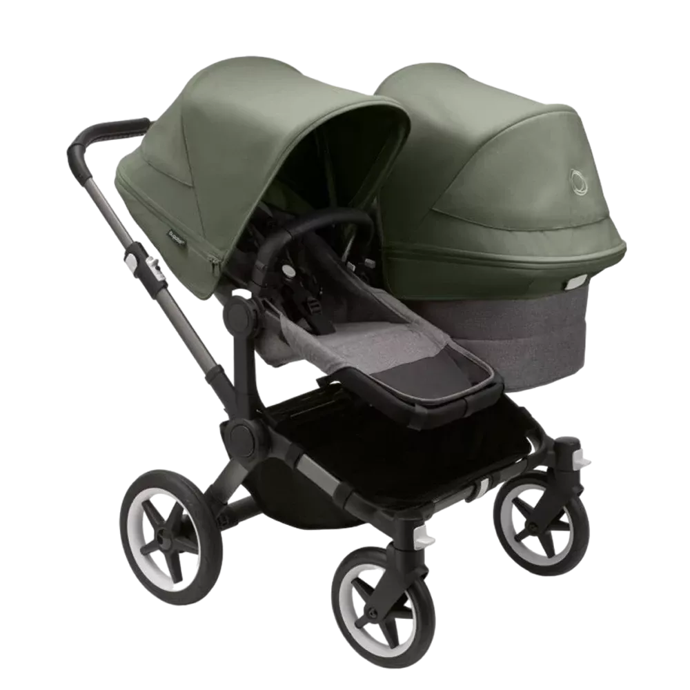 Graphite-Grey Melange-Forest Green