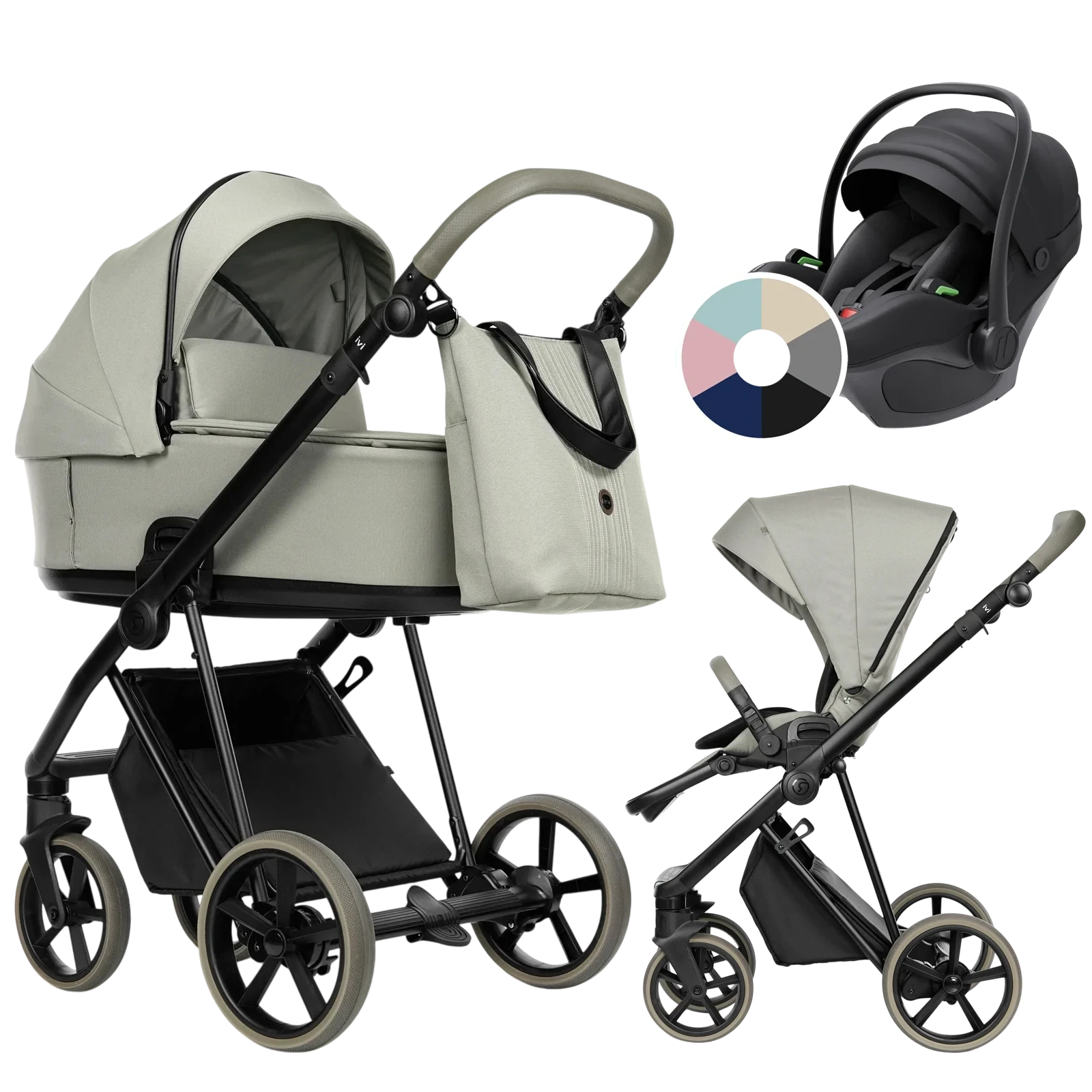 Roan Ivi 2.0 Vintage + Avionaut Pixel 3 + GRATIS - 3w1 | Luxe Grey