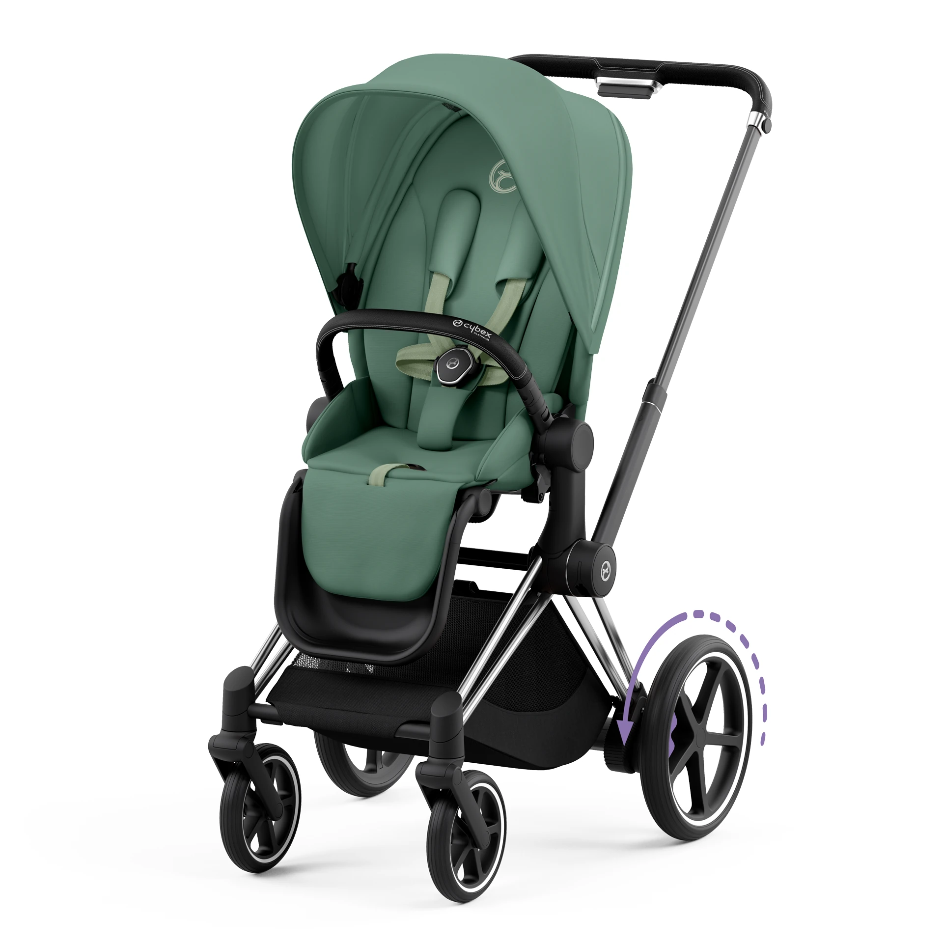 Cybex e-Priam 4.0 - 2w1 | Leaf Green (Chrome Black Frame)