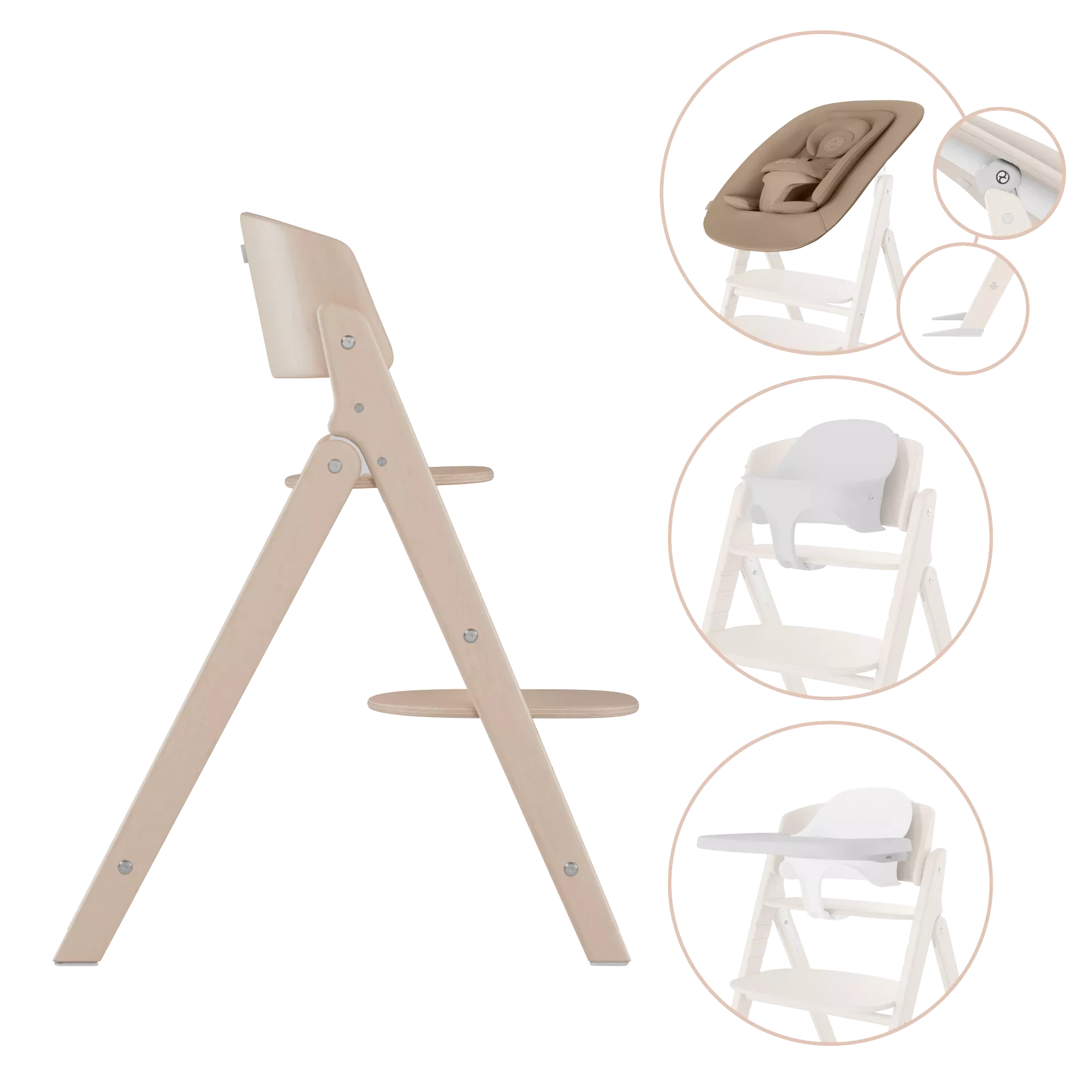 Cybex Click & Fold - zestaw 4w1 | All Natural