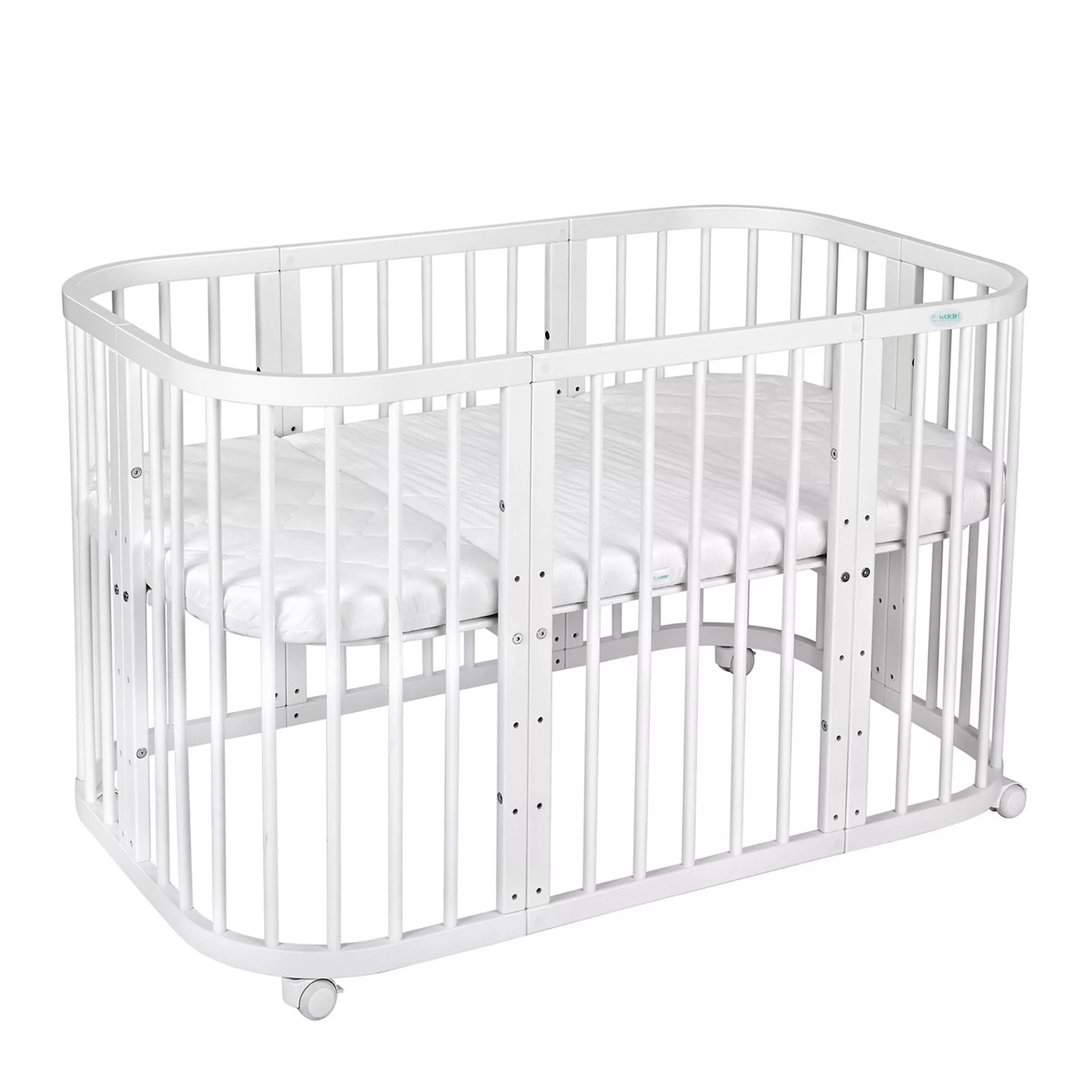 Waldin - łóżeczko 7w1 | White