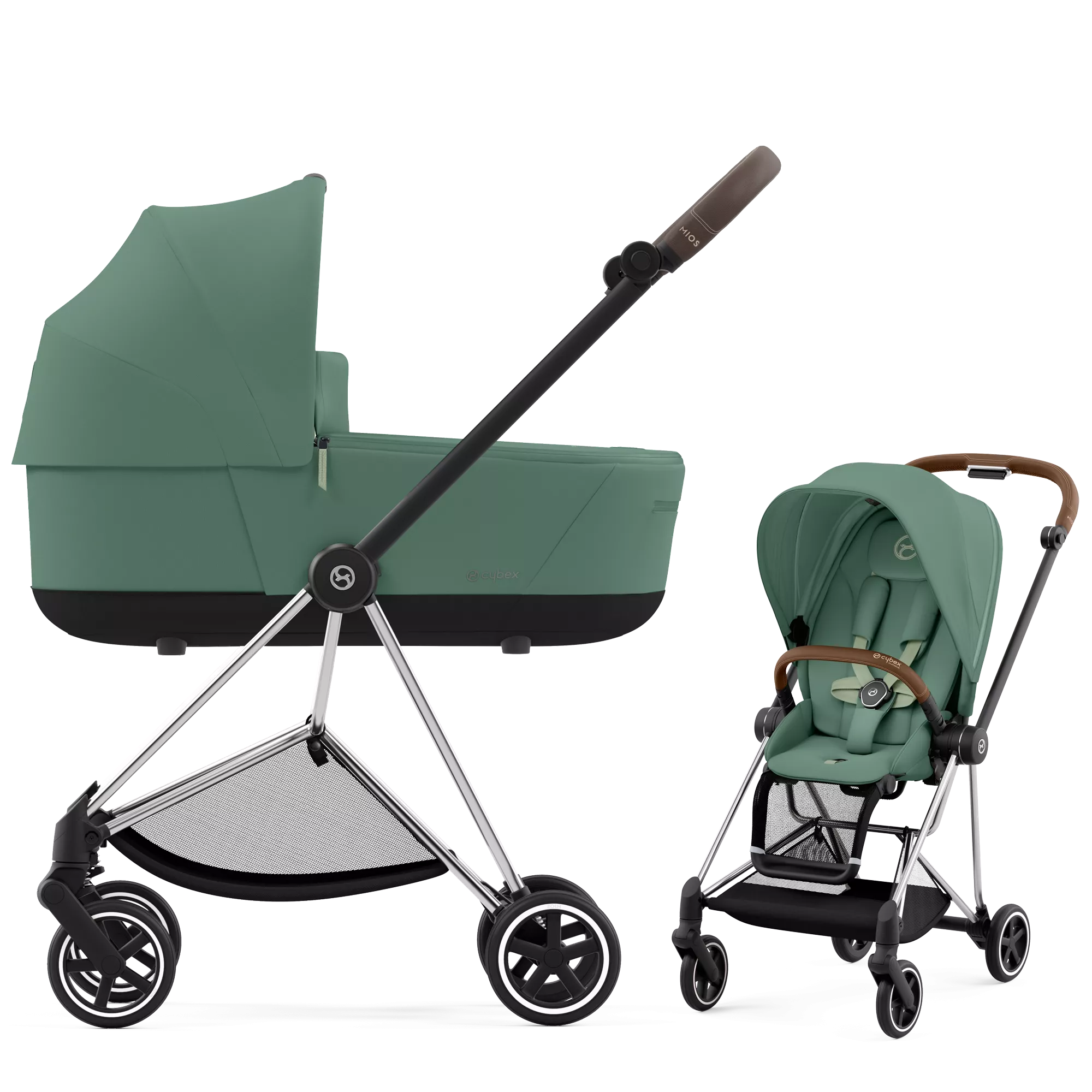 Cybex Mios 3.0 - 2w1 | Leaf Green (Chrome Brown Frame)