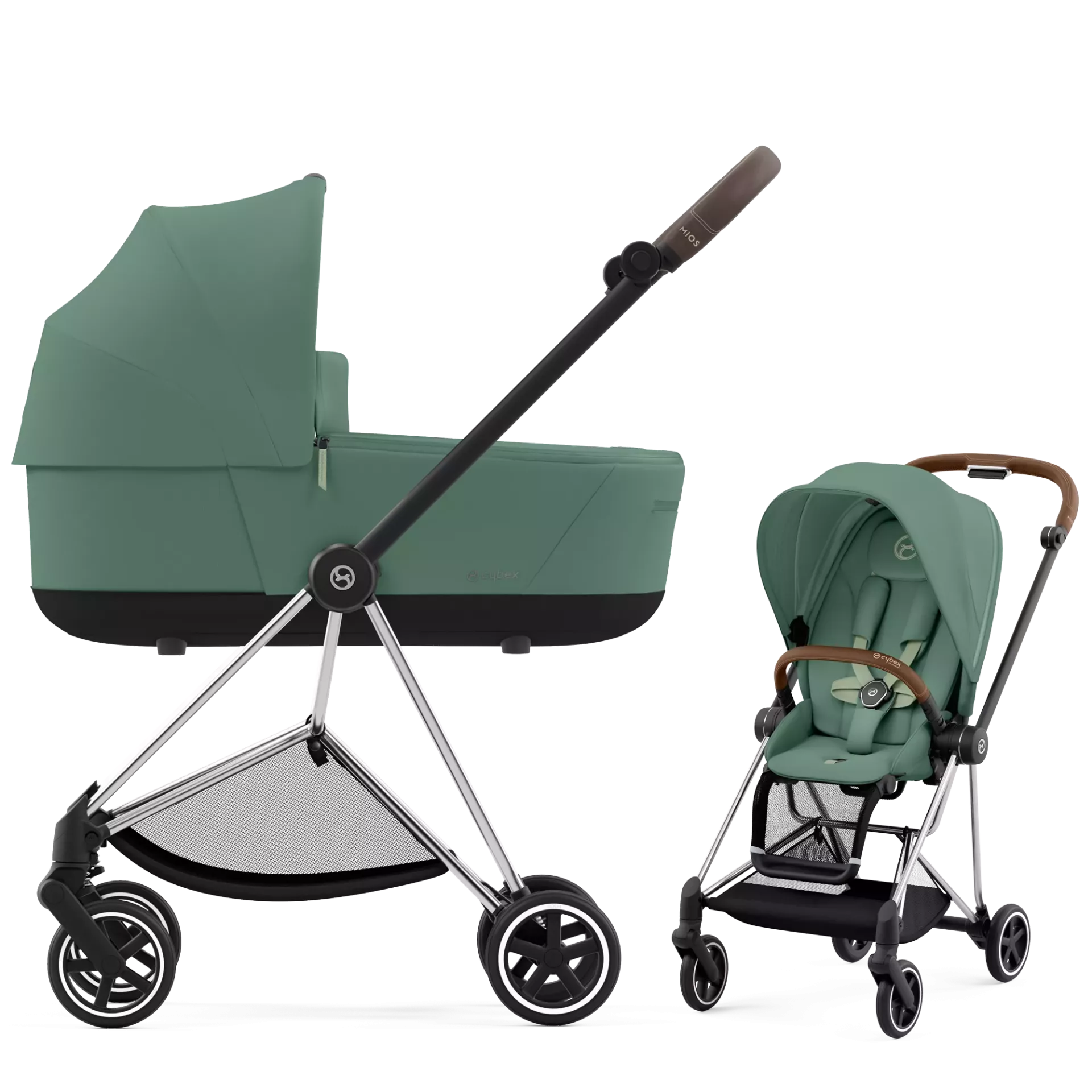 Cybex Mios 3.0 - 2w1 | Leaf Green (Chrome Brown Frame)