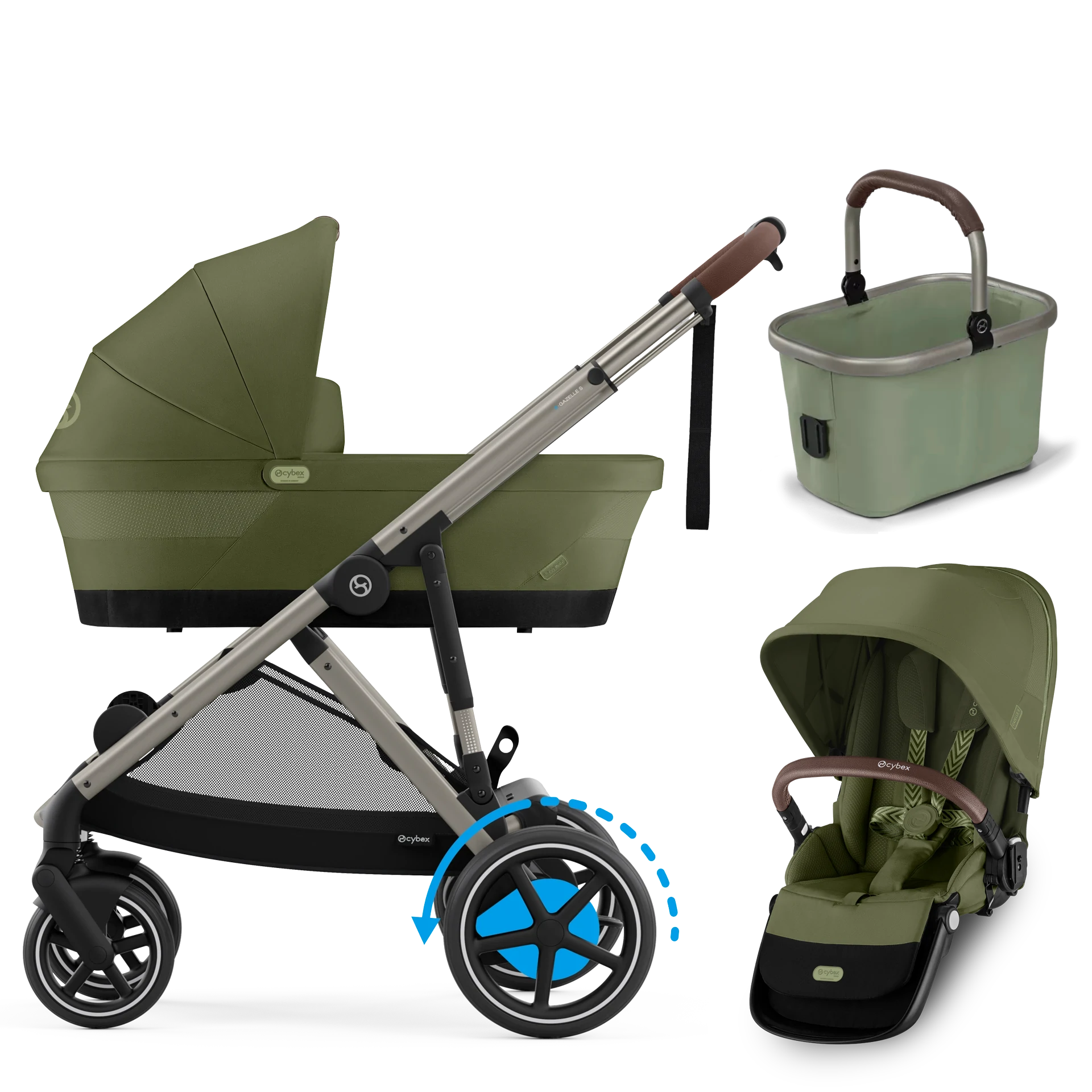 Cybex e-Gazelle S - 2w1 | Moss Green