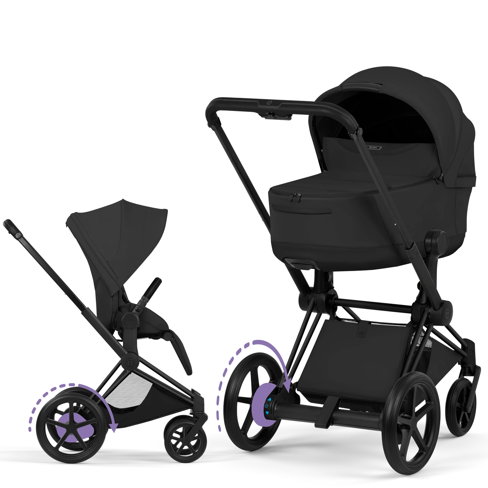 Cybex e-Priam 5.0 - wózek 2w1 | Sepia Black - Matt Black (Style)