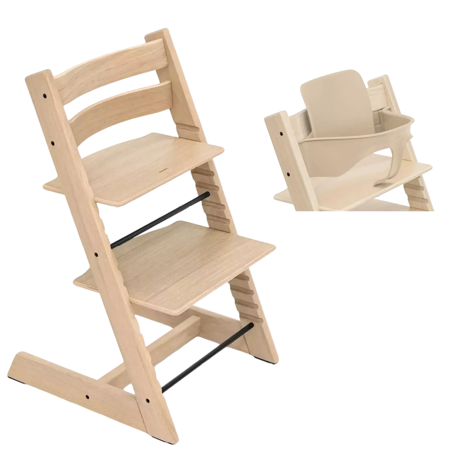 Stokke Tripp Trapp - krzesełko do karmienia + Baby Set | Oak Natural