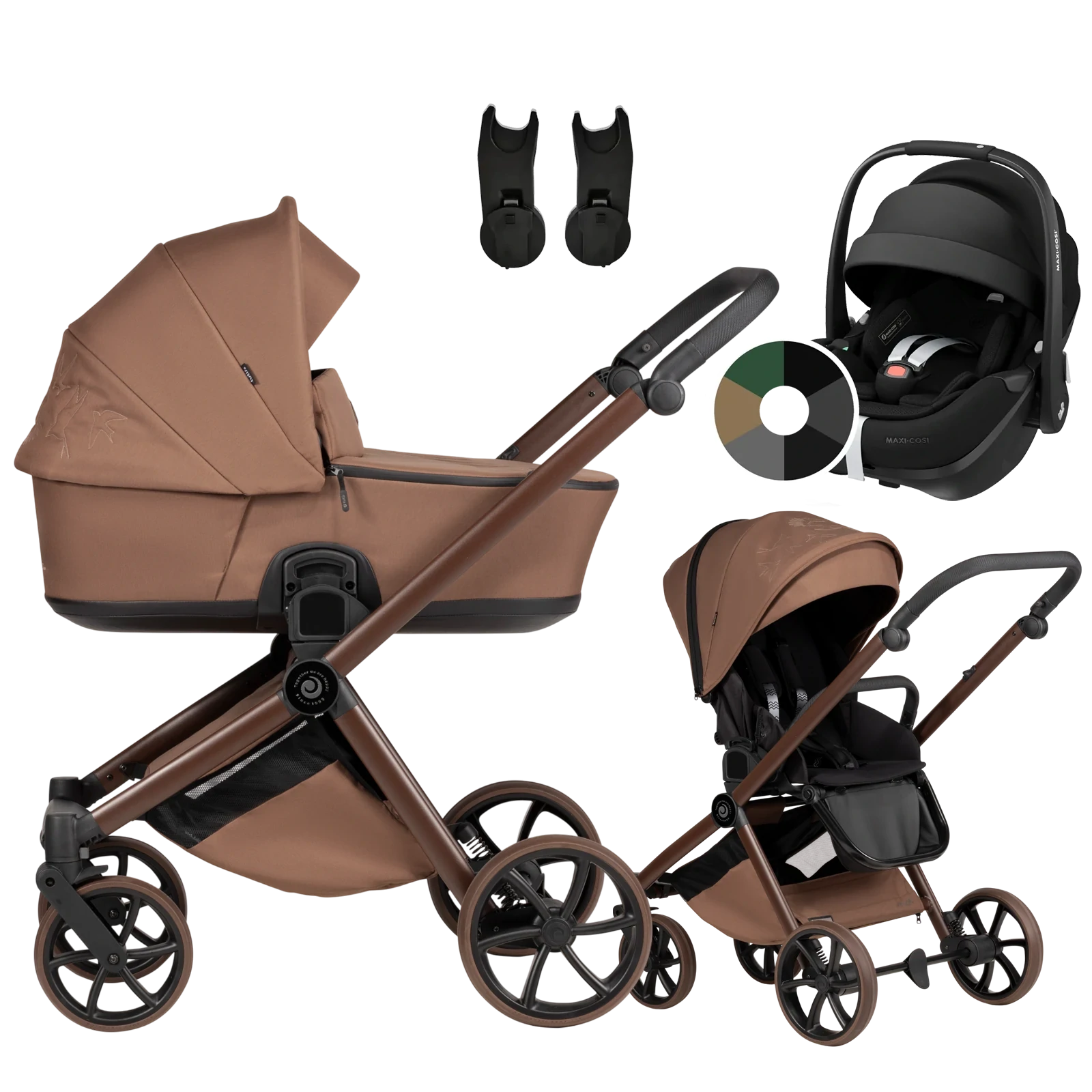 Tutis Mio 3 Plus + Maxi-Cosi Pebble 360 Pro2 + GRATIS - 3w1 | 016 Hoopoe Brown