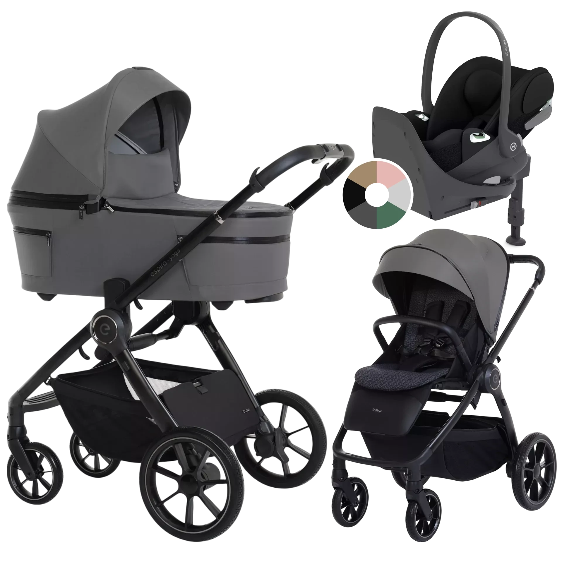 Espiro Yoga 2025 + Cybex Cloud T i-Size + baza T - 4w1 | 117 Gray Zen Espiro Yoga 2025 + Cybex Cloud T i-Size + baza T - 4w1 | 117 Gray Zen