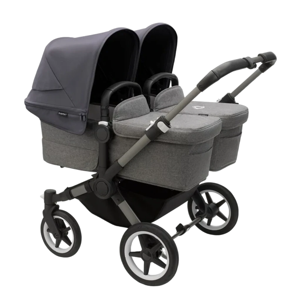 Bugaboo Donkey 5 Twin | Graphite-Grey Melange-Stormy Blue