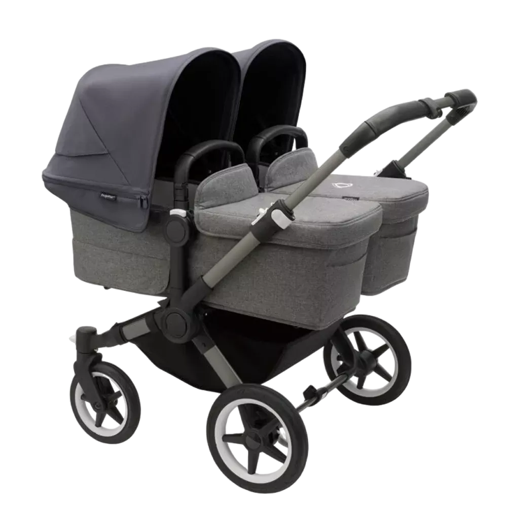 Bugaboo Donkey 5 Twin | Graphite-Grey Melange-Stormy Blue