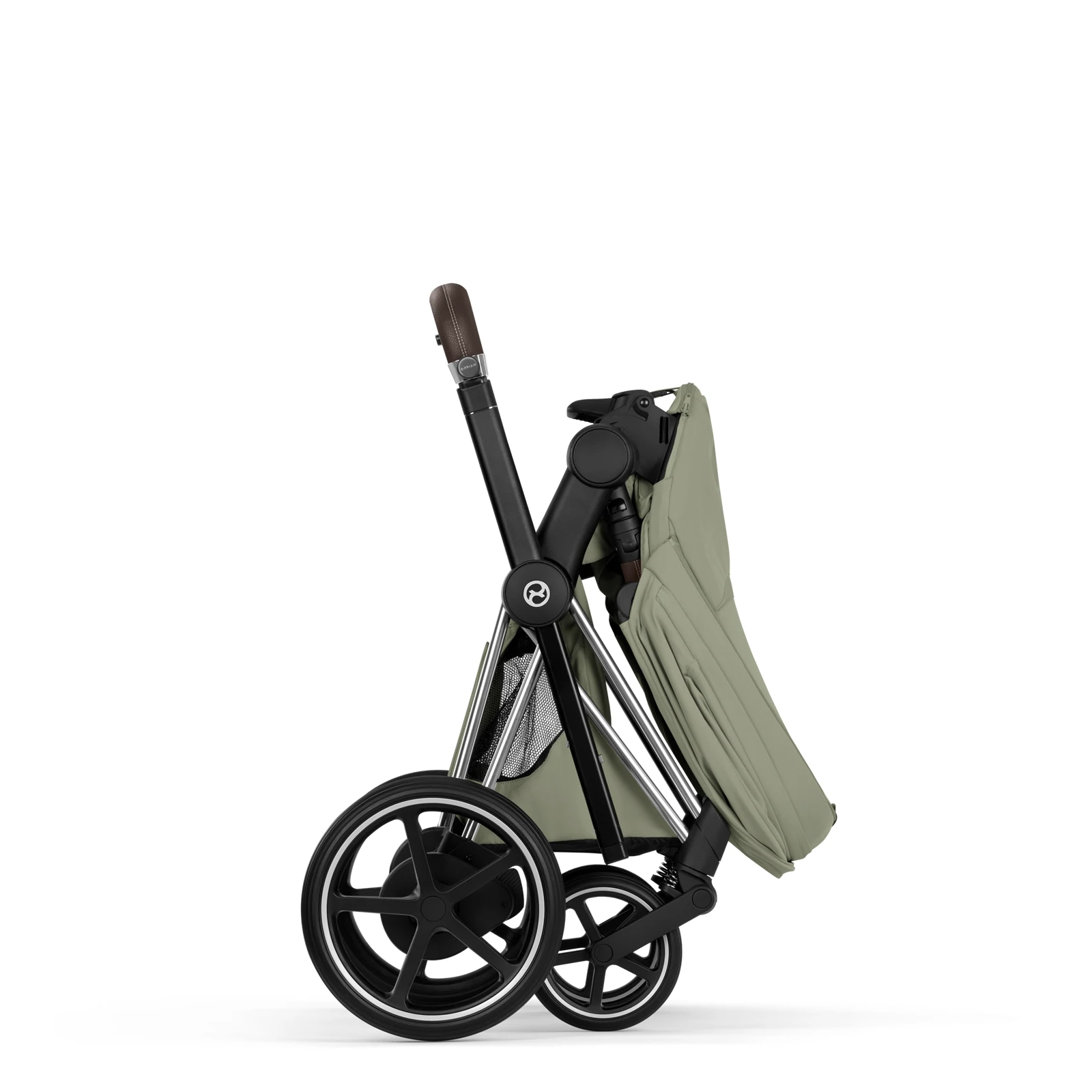 Cybex e-Priam 5.0 - wózek 2w1 | Sage Green - Chrome (Style)