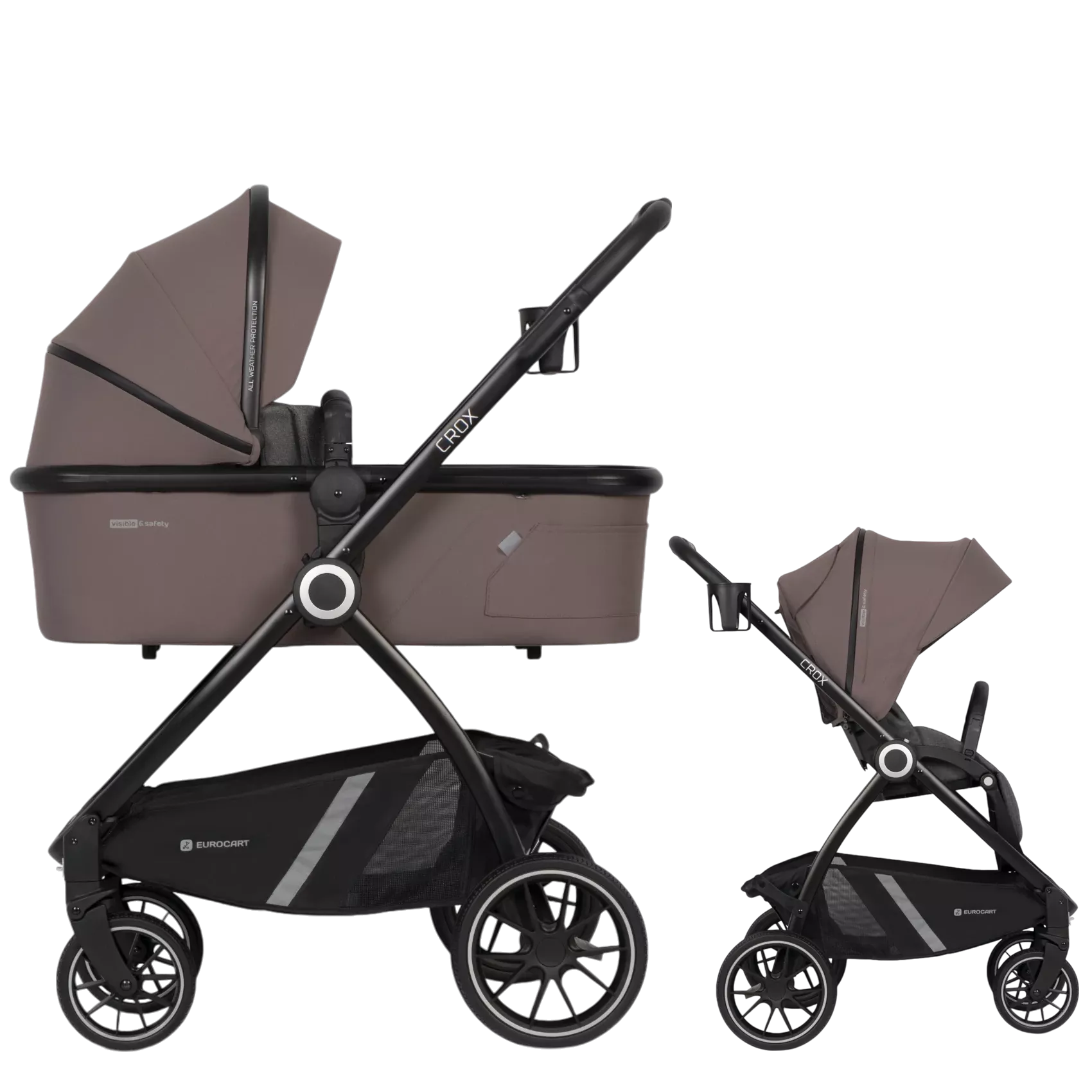Euro Cart Crox - 2w1 | Taupe