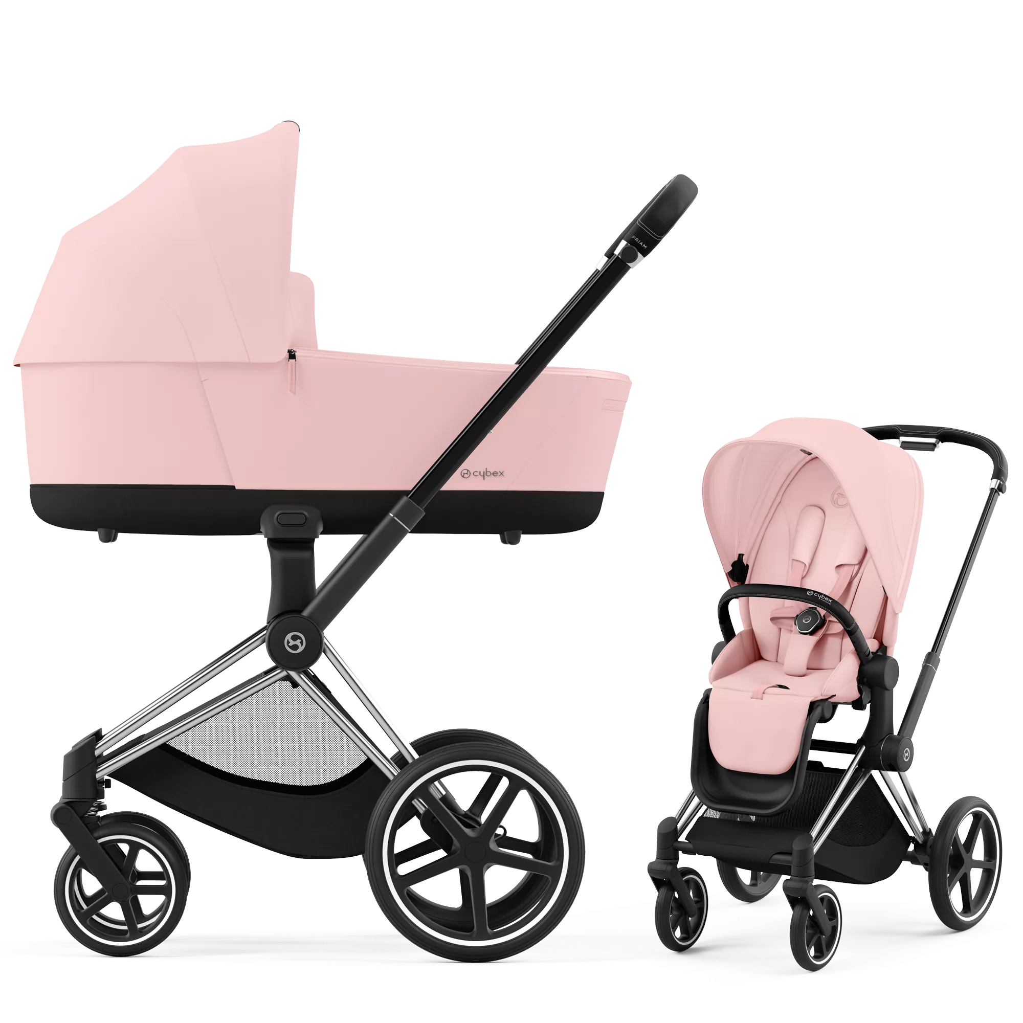 Cybex Priam 4.0 - 2w1 | Peach Pink (Chrome Black Frame)