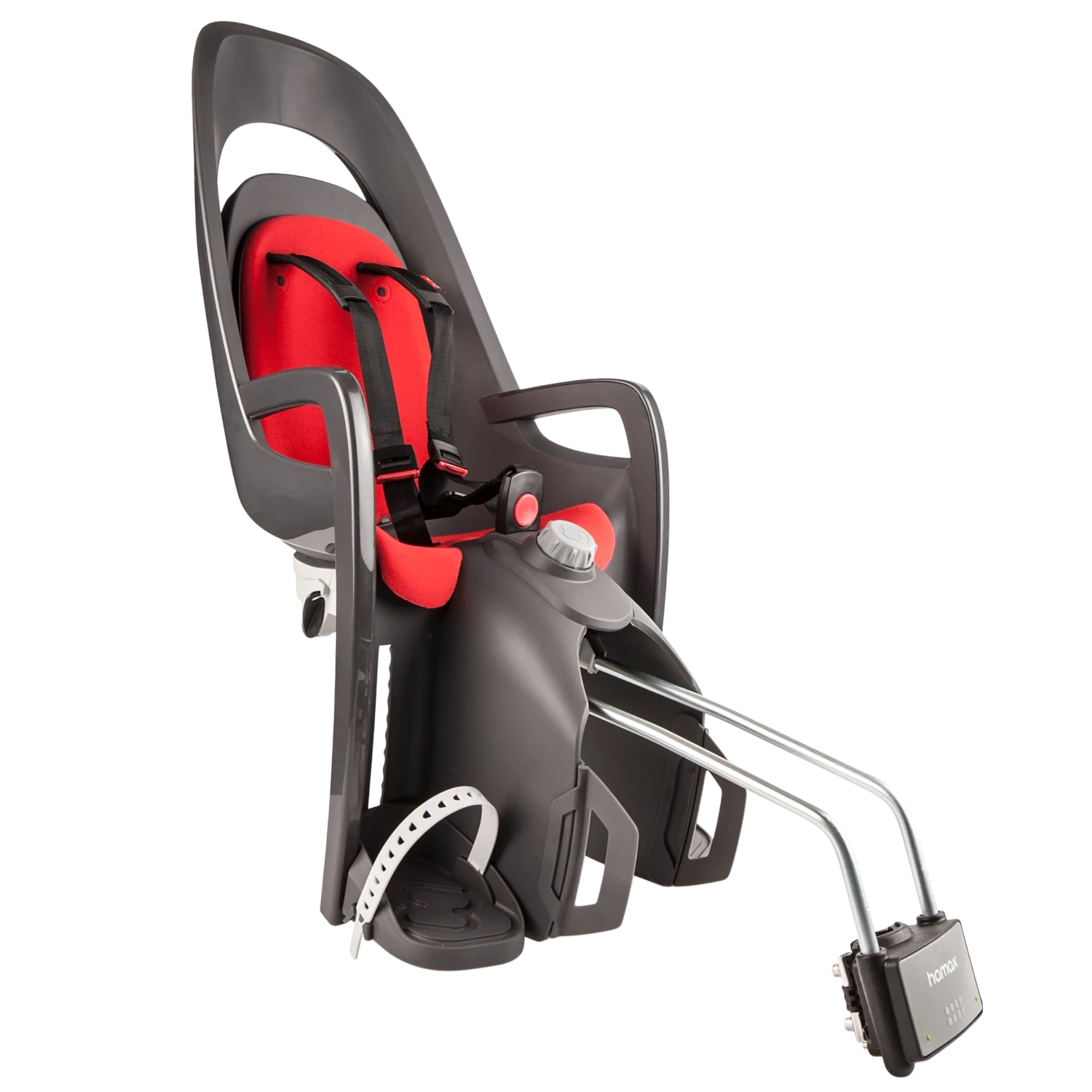 Hamax Caress | Dark Grey/Red - na ramę