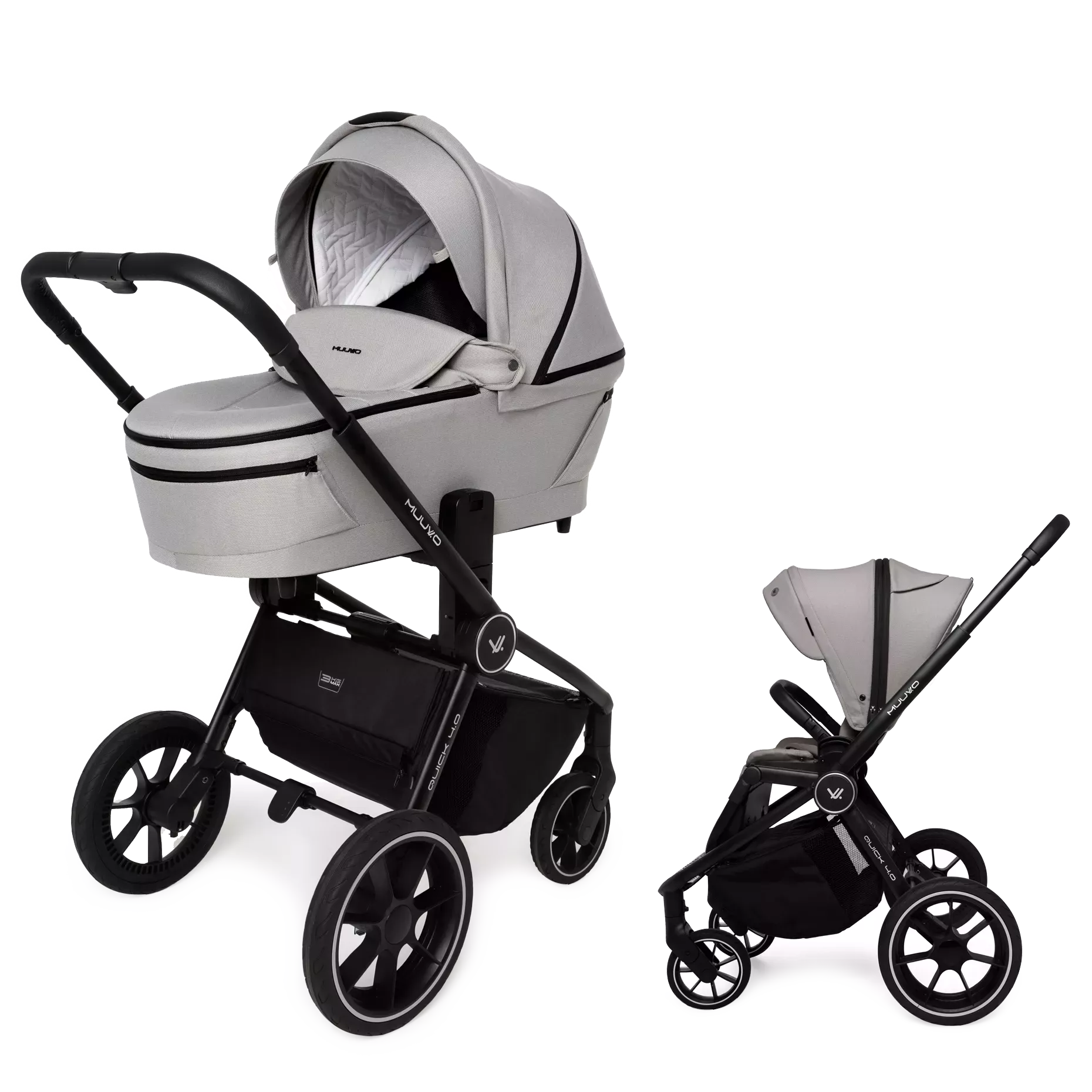 Muuvo Quick 4.0 +GRATIS - 3w1 | Steel Grey