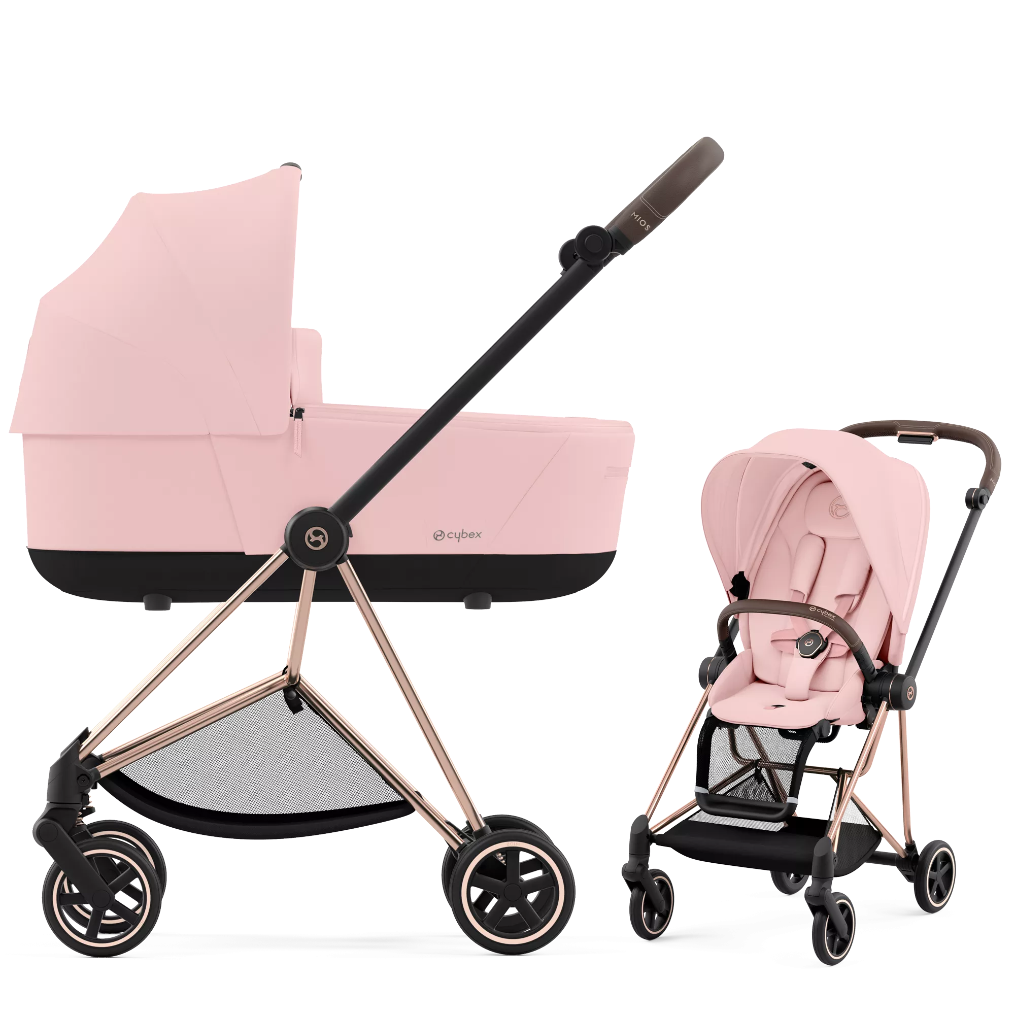 Cybex Mios 3.0 - 2w1 | Peach Pink (Rosegold Frame)