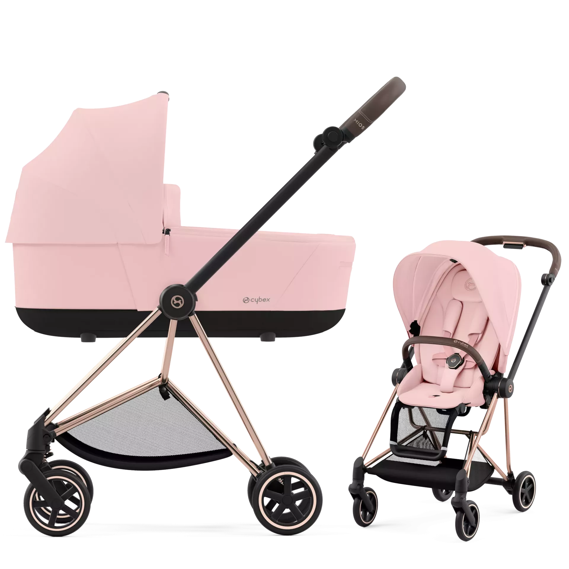 Cybex Mios 3.0 - 2w1 | Peach Pink (Rosegold Frame)