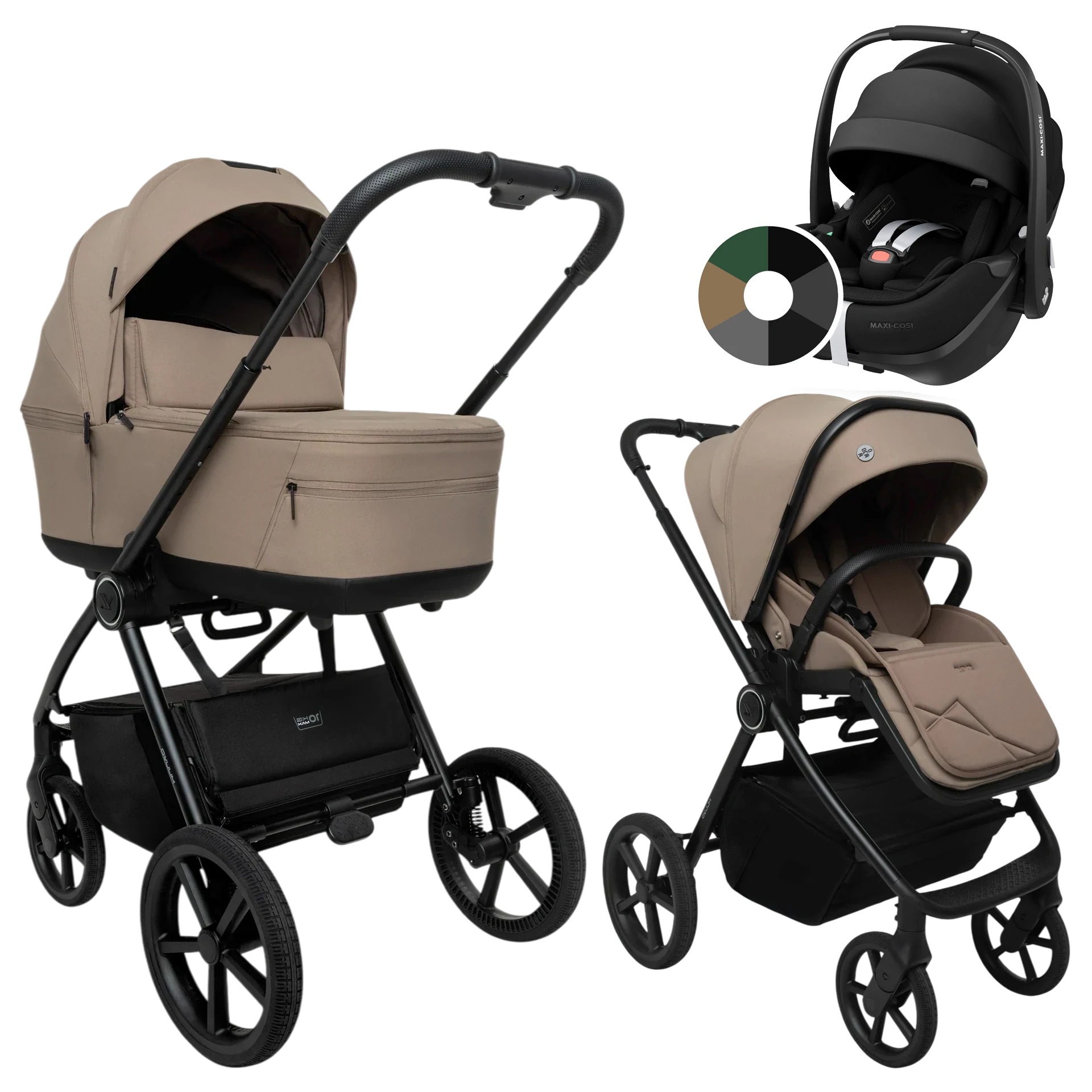 Muuvo One + Maxi-Cosi Pebble 360 Pro2 +GRATIS - 3w1 | Praline