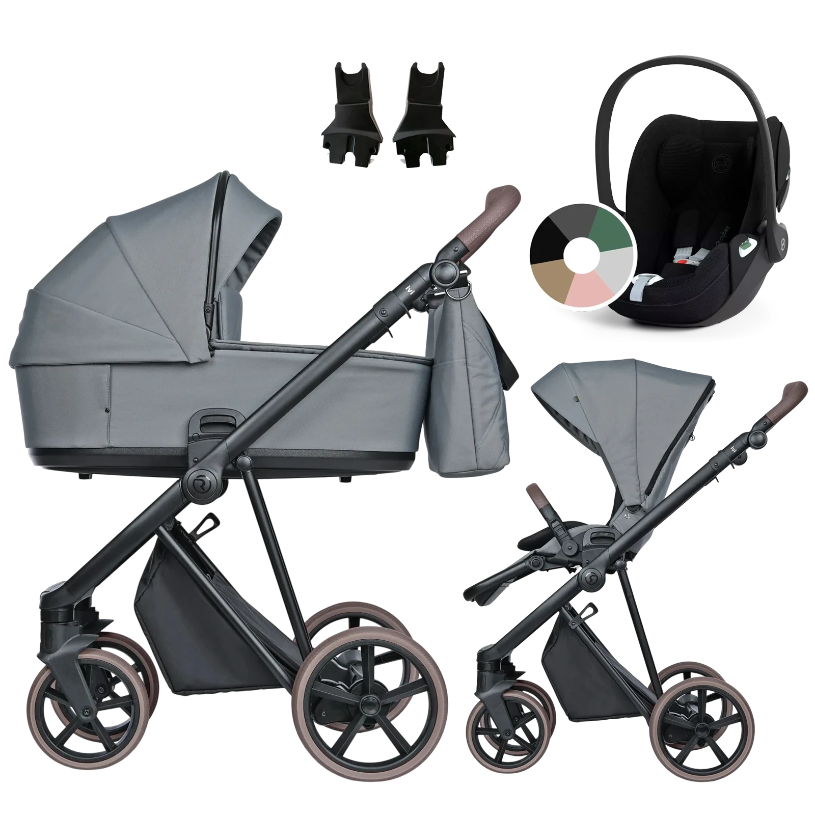 Roan Ivi 2.0 Vintage + Cybex Cloud T i-Size +GRATIS - 3w1 | Blue Tea