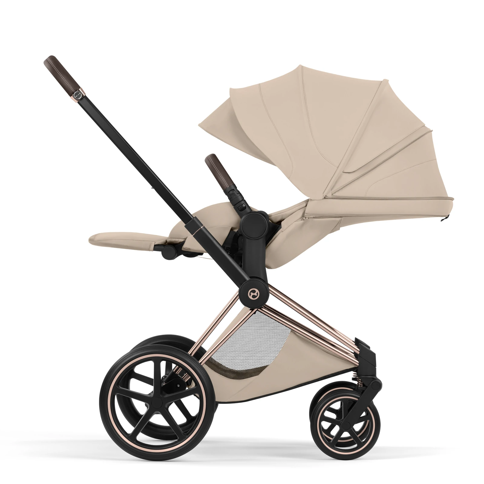 Cybex Priam 5.0 - wózek 4w1 | Cozy Beige - Rosegold (Style)