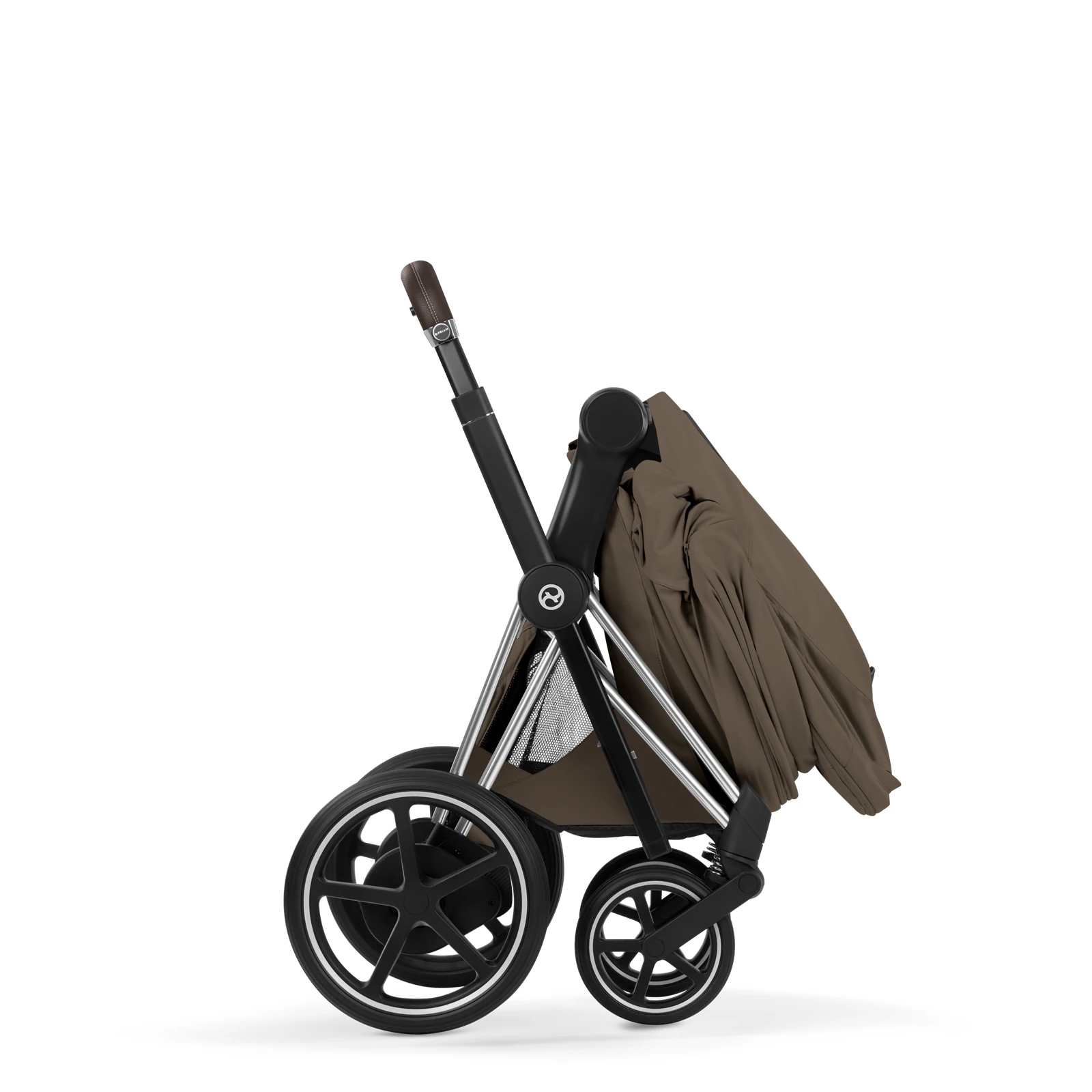 Cybex e-Priam 5.0 - wózek 2w1 | Coconut Brown - Chrome (Style)