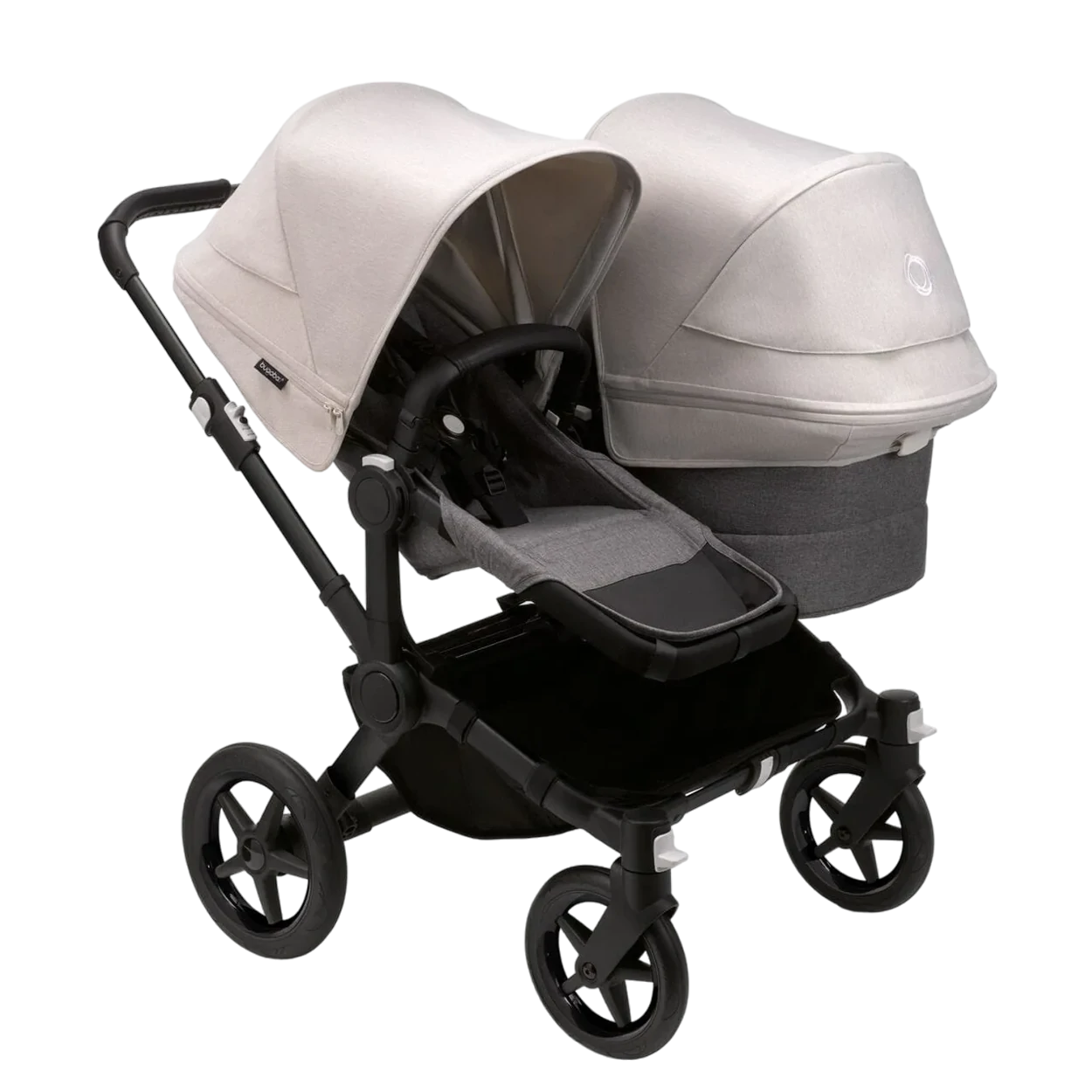 Bugaboo Donkey 5 Duo | Black-Grey Melange-Misty White