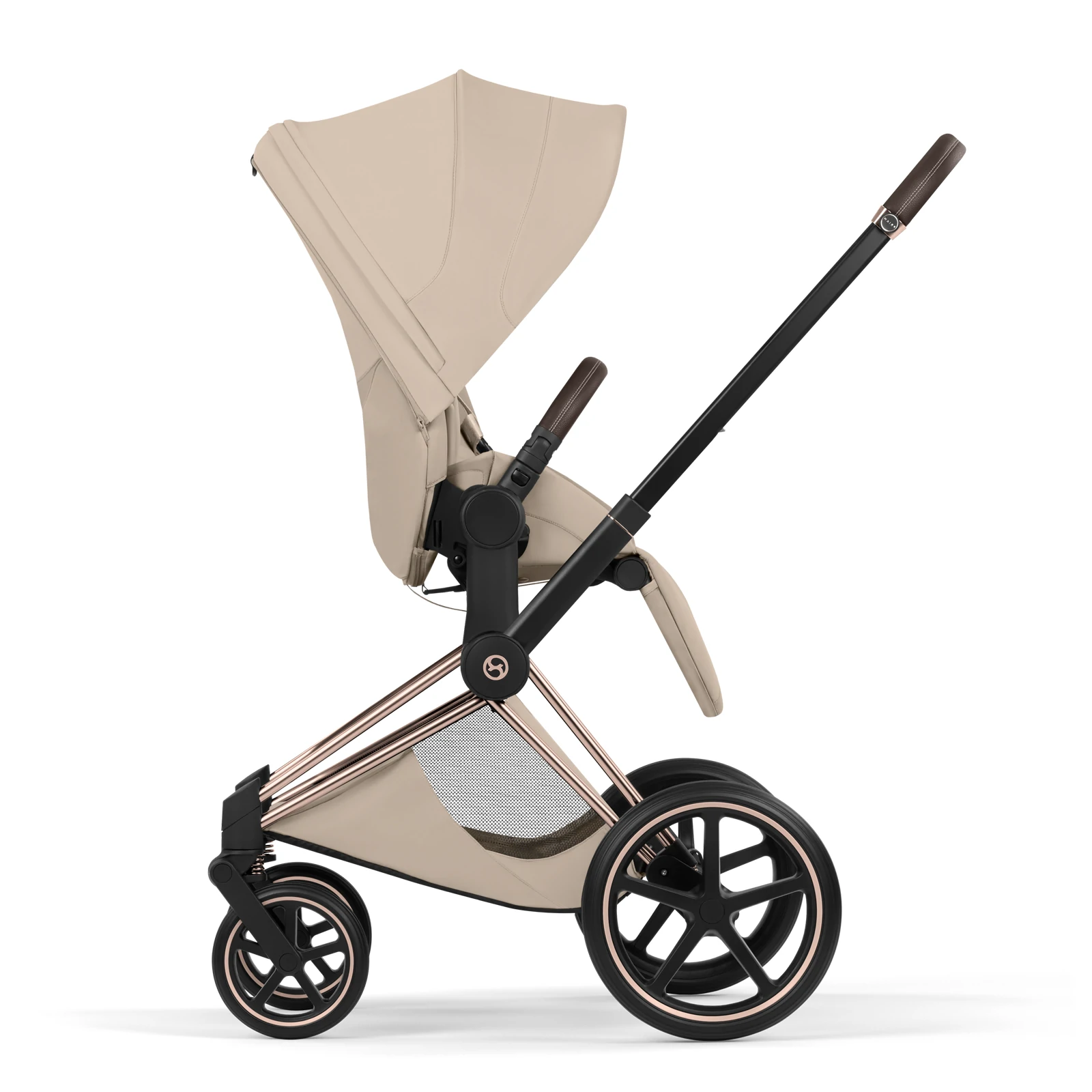 Cybex Priam 5.0 - wózek 4w1 | Cozy Beige - Rosegold (Style)