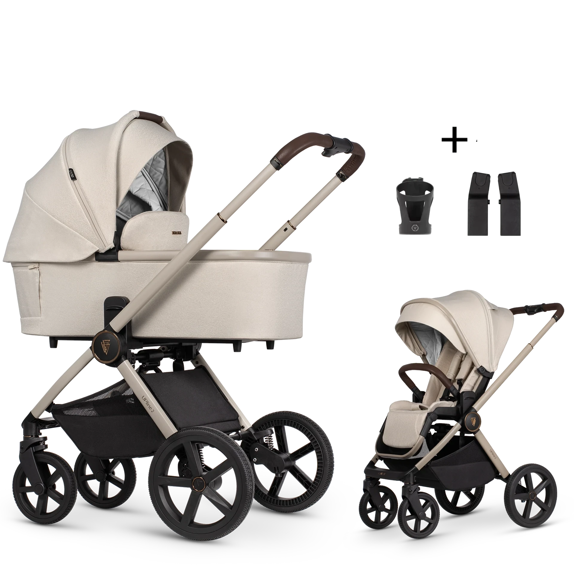Venicci Upline 2 +AKCESORIA - 2w1 | Stone Beige Venicci Upline 2 +AKCESORIA - 2w1 | Stone Beige