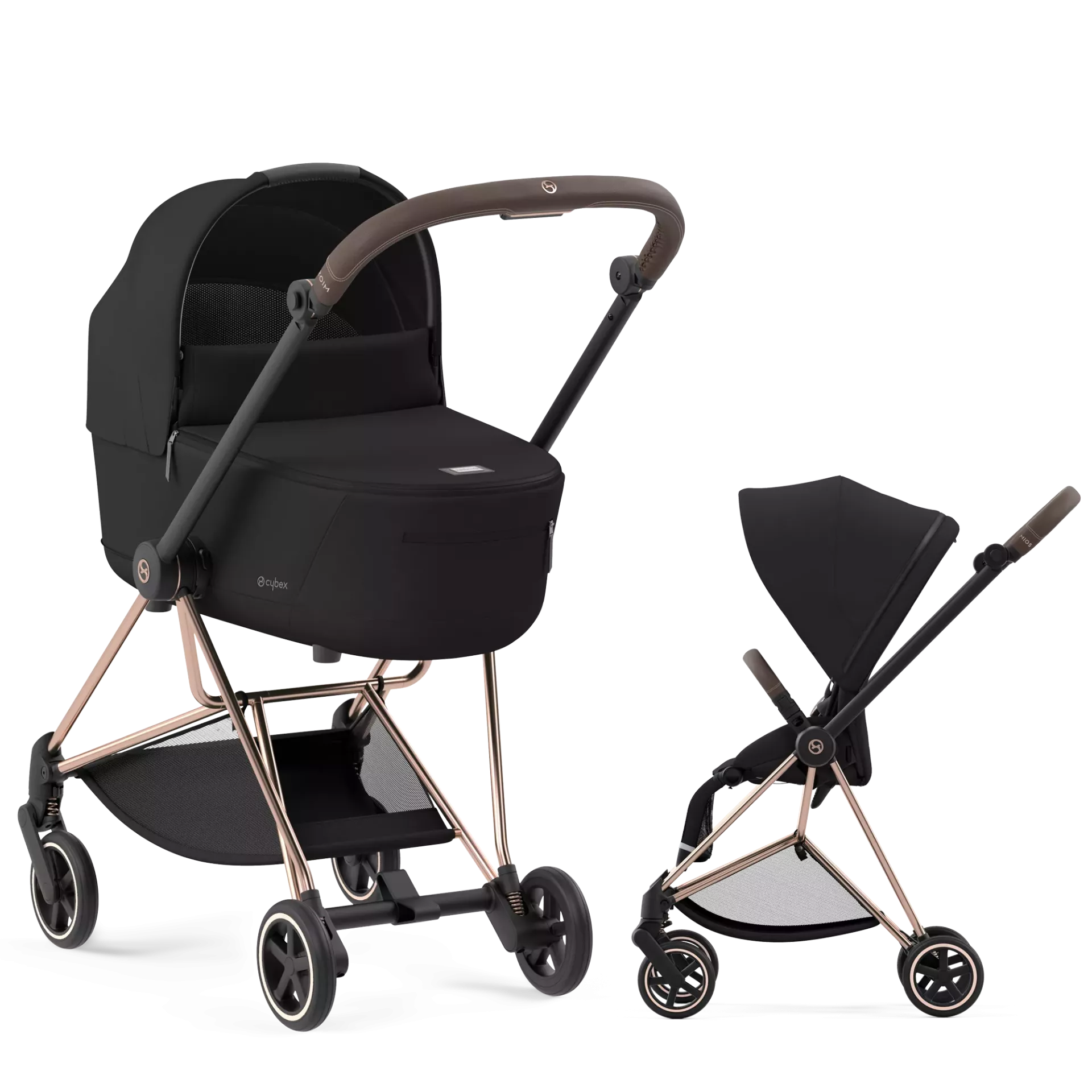 Cybex Mios 3.0 - 2w1 | Sepia Black (Rosegold Frame)