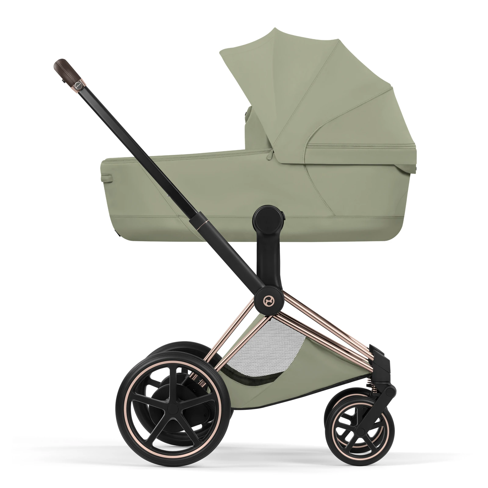 Cybex e-Priam 5.0 - wózek 2w1 | Sage Green - Rosegold (Style)