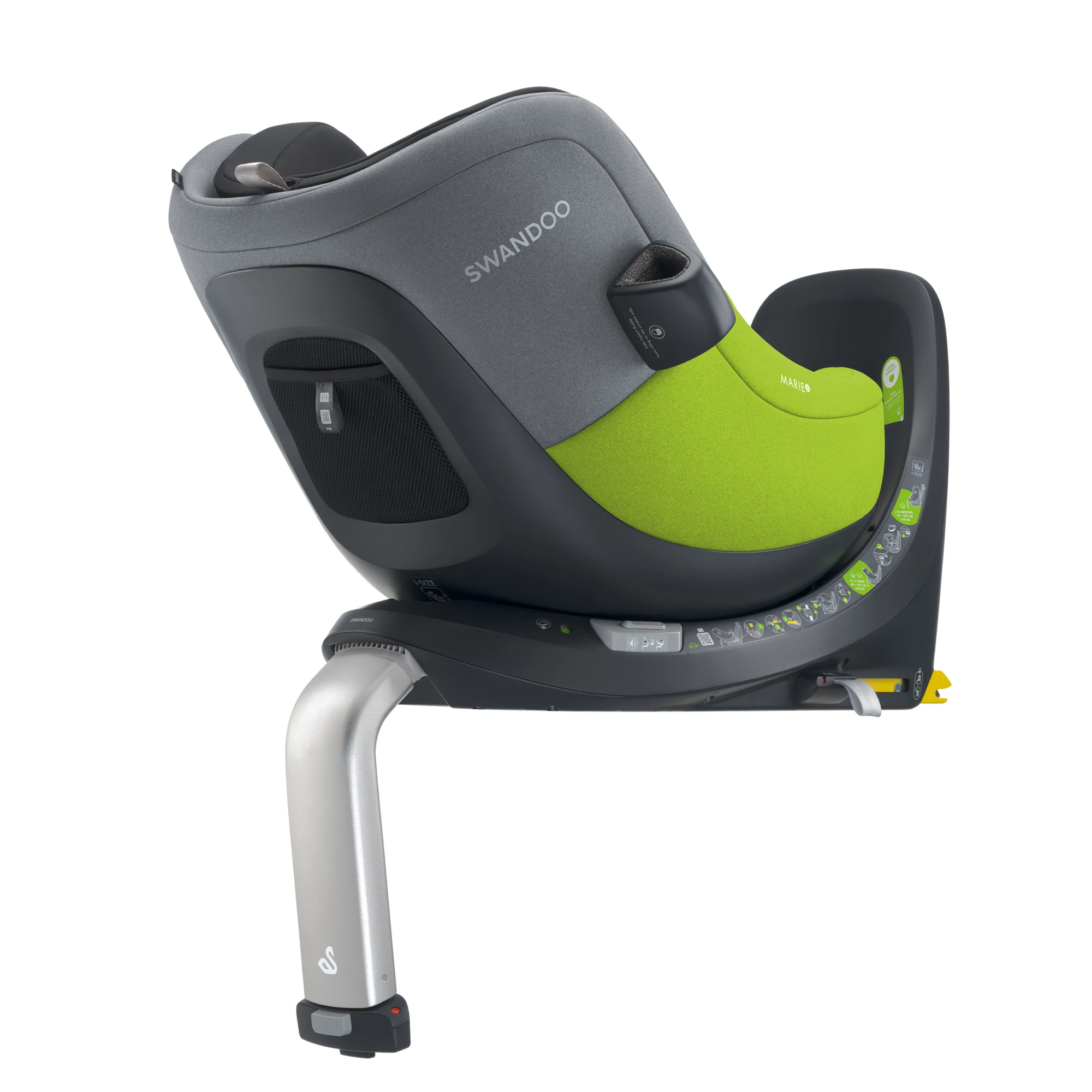 Swandoo Marie 5 i-Size | Lime & Sesame Grey Swandoo Marie 5 i-Size | Lime & Sesame Grey