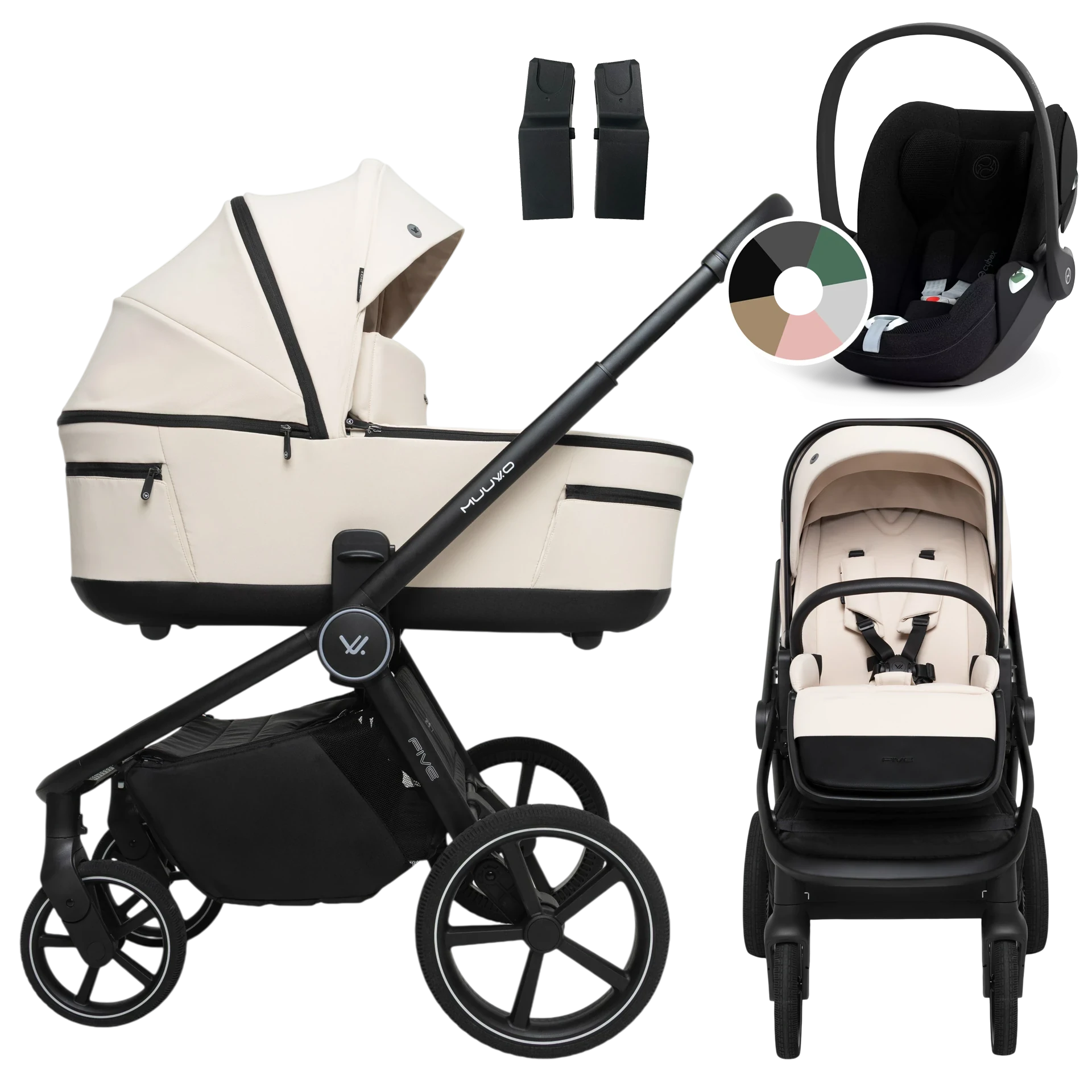 Muuvo Five + Cybex Cloud T i-Size +GRATIS - 3w1 | Desert Sand