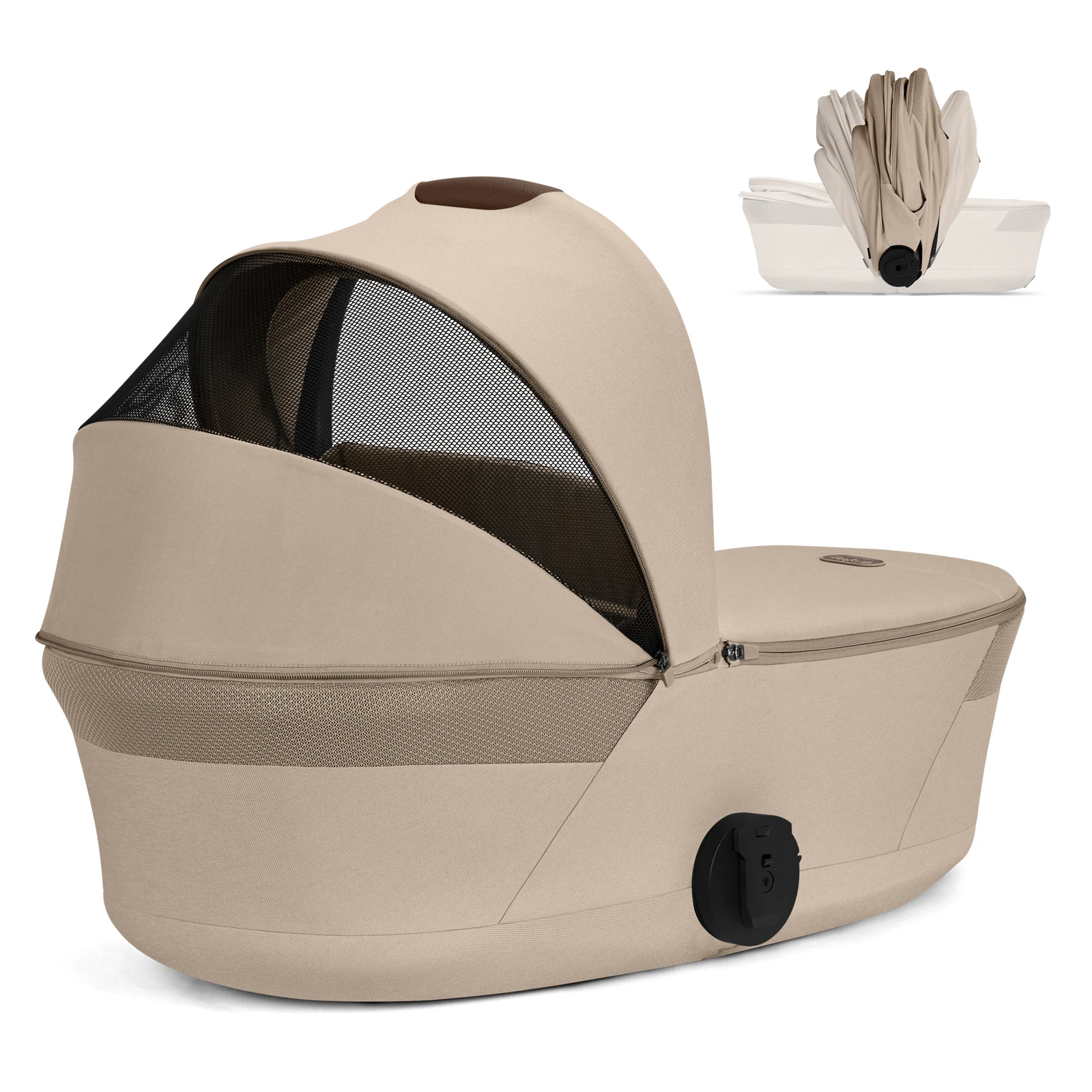 Cybex Balios S Lux Fold - 2w1 ze składaną gondolą | Almond Beige