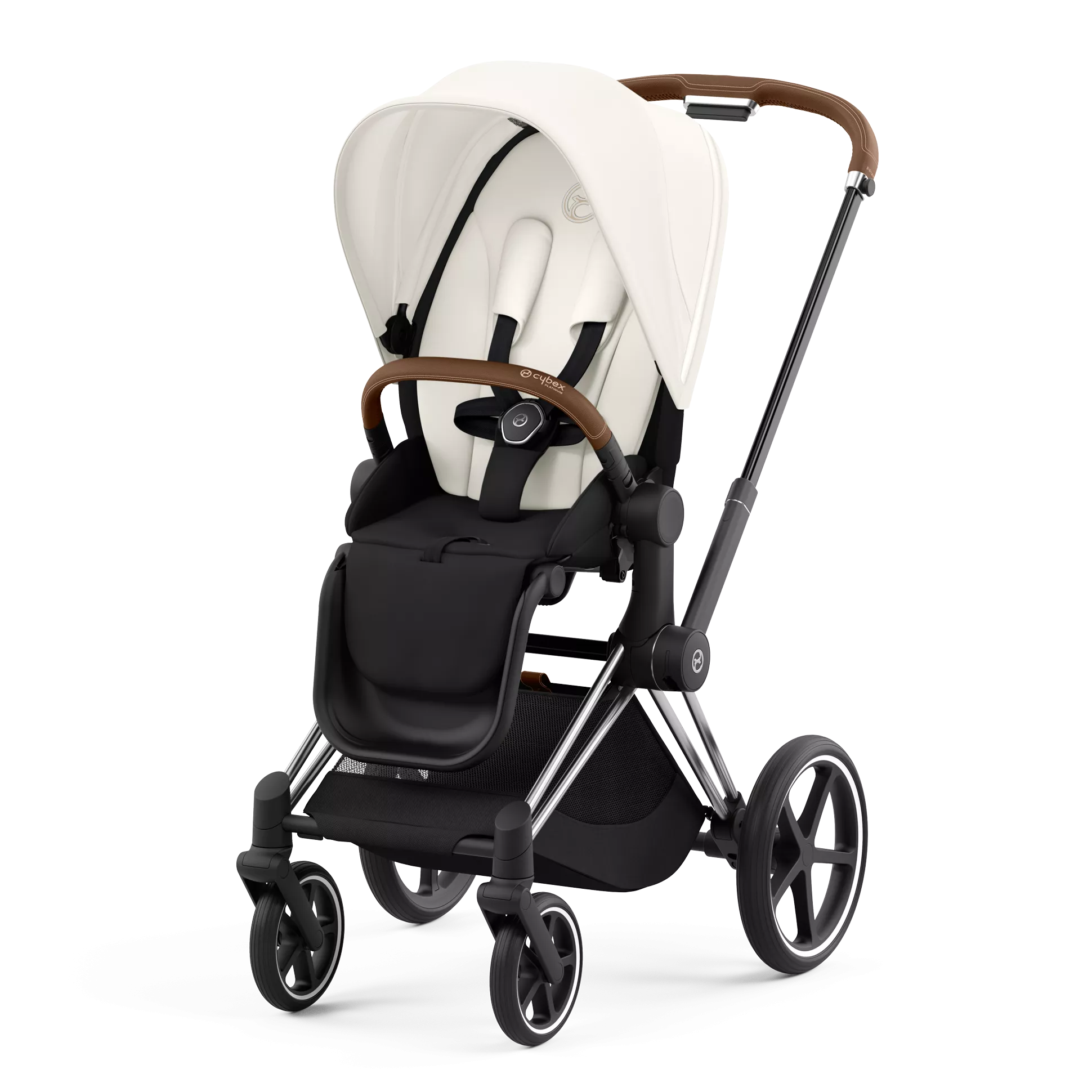 Cybex Priam 4.0 | Off White (Chrome Brown Frame)