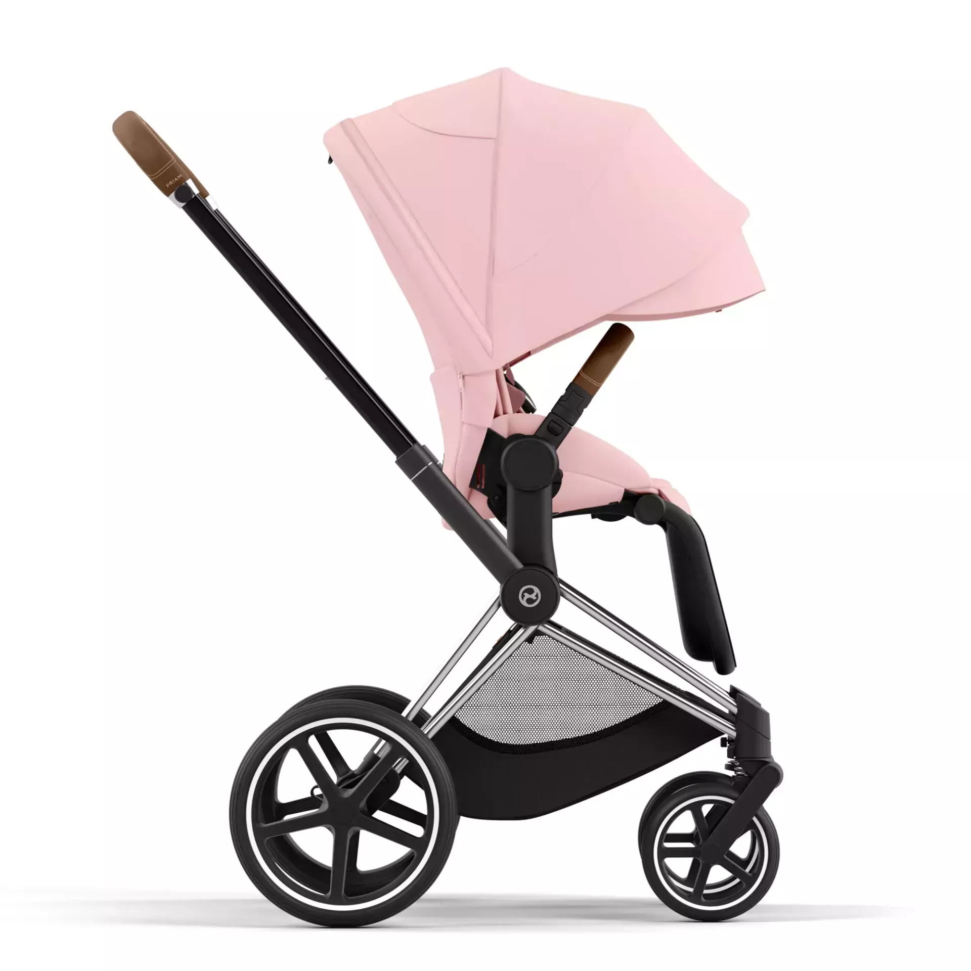 Cybex Priam 4.0 | Peach Pink (Chrome Brown Frame) Cybex Priam 4.0 | Peach Pink (Chrome Brown Frame)