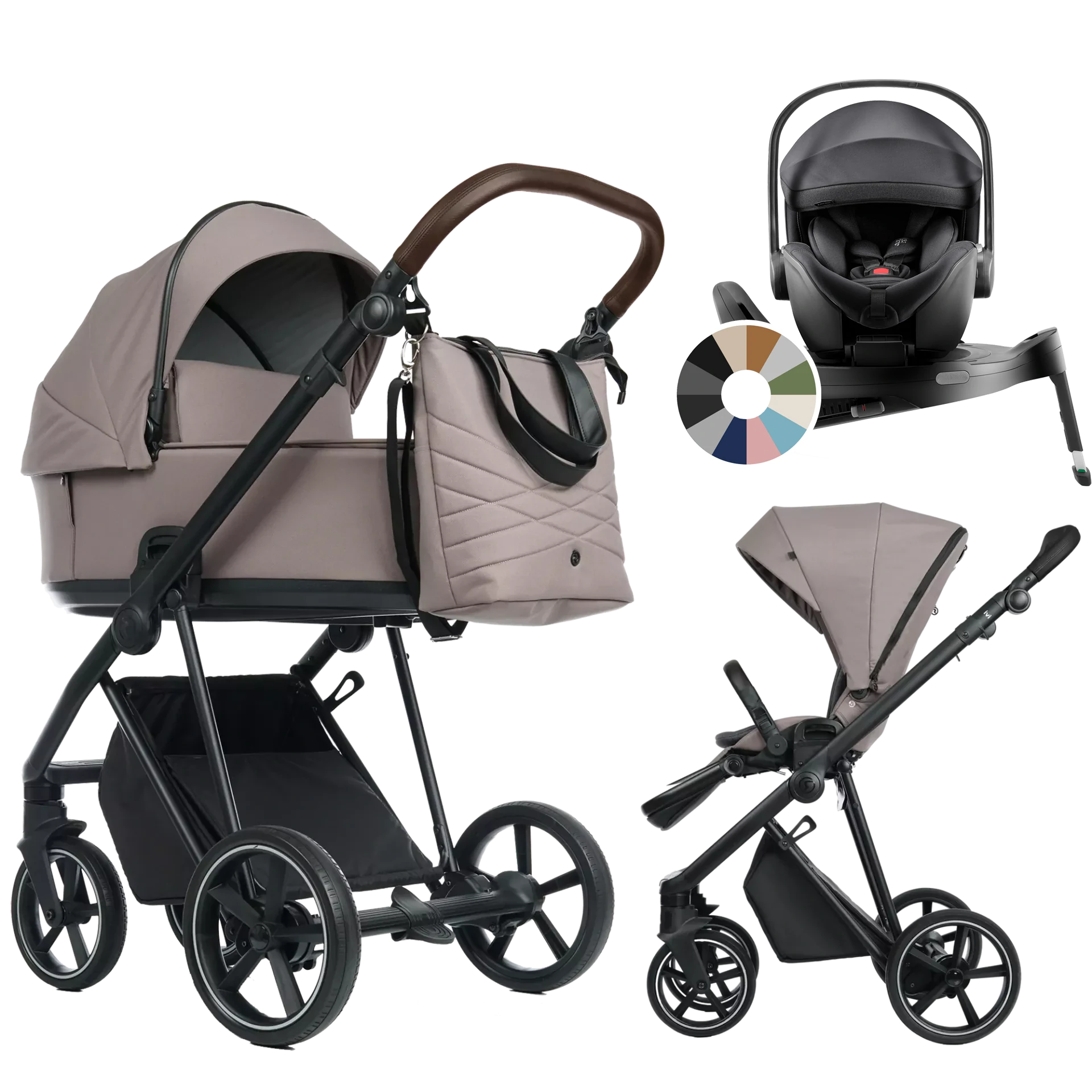 Roan Ivi 2.0 + Britax Römer Baby-Safe Pro + baza Vario 5Z +GRATIS - 4w1 | Cocoa