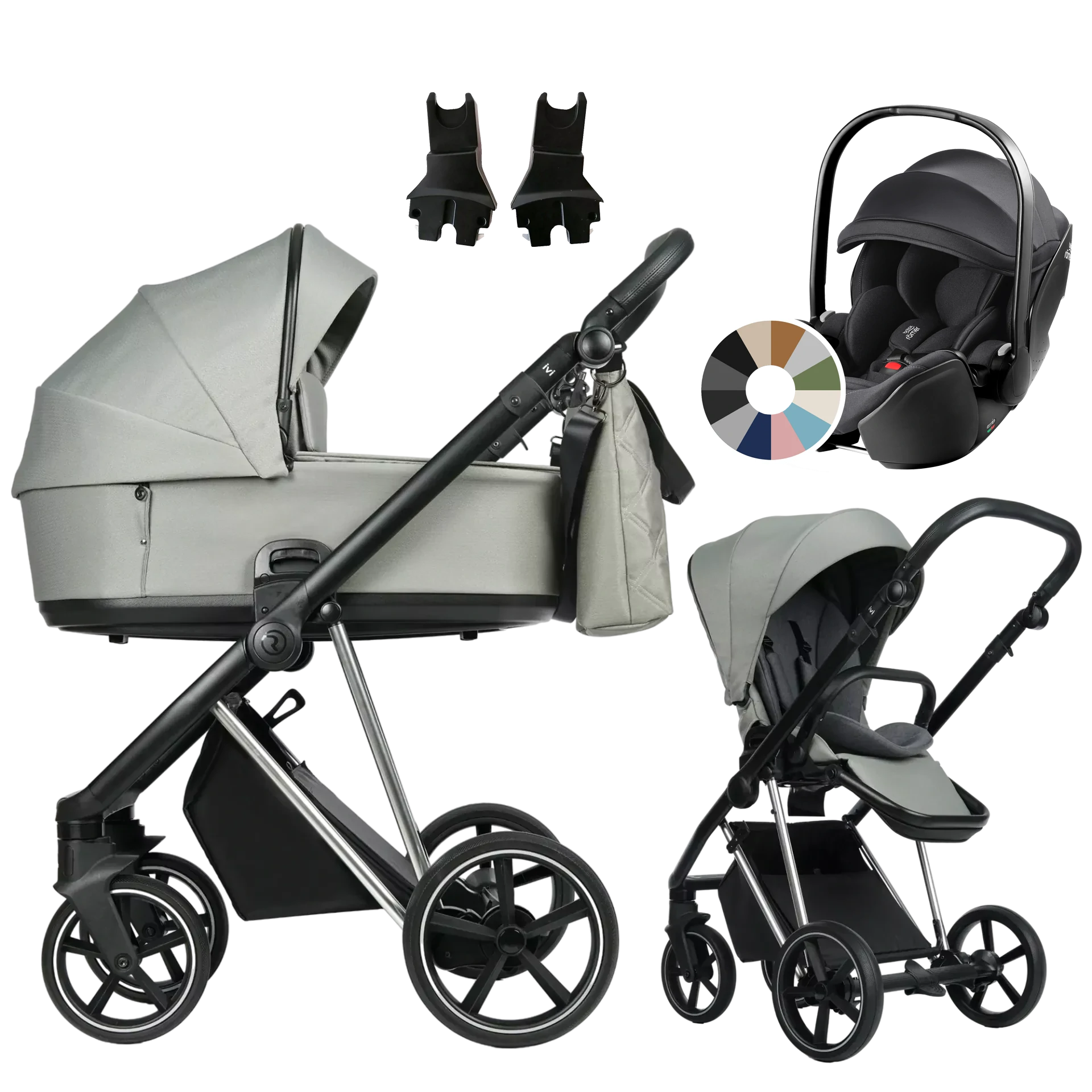Roan Ivi 2.0 + Britax Römer Baby-Safe Pro +GRATIS - 3w1 | Tea Leaf