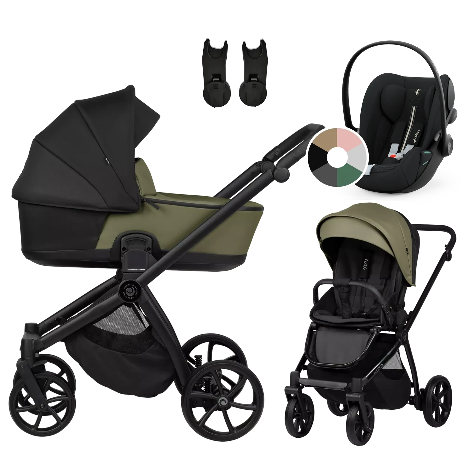 Tutis Mio 3 Plus + Cybex Cloud G3 i-Size + GRATIS - 3w1 | 025 Olive