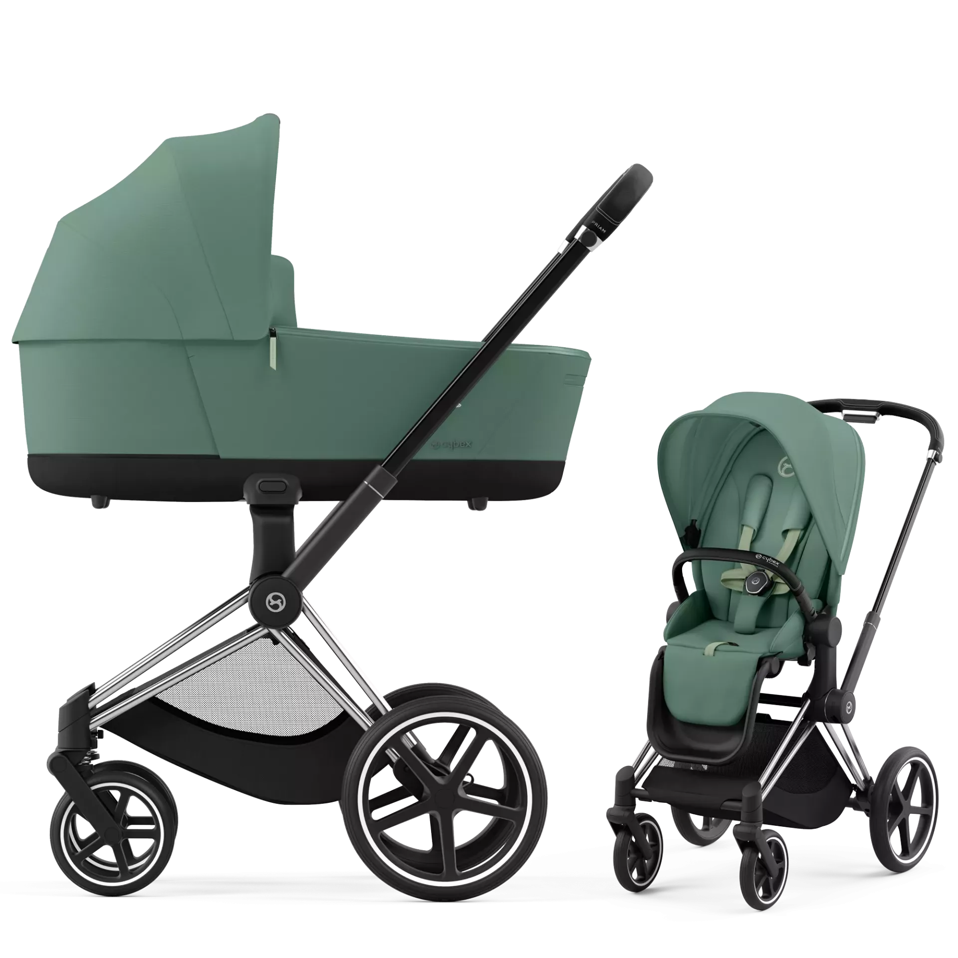 Cybex Priam 4.0 - 2w1 | Leaf Green (Chrome Black Frame)