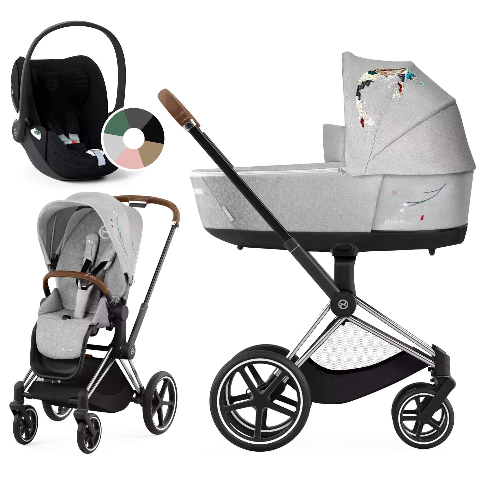 Cybex Priam 4.0 + Cybex Cloud T i-Size - 3w1 | Koi - Fashion Collection
